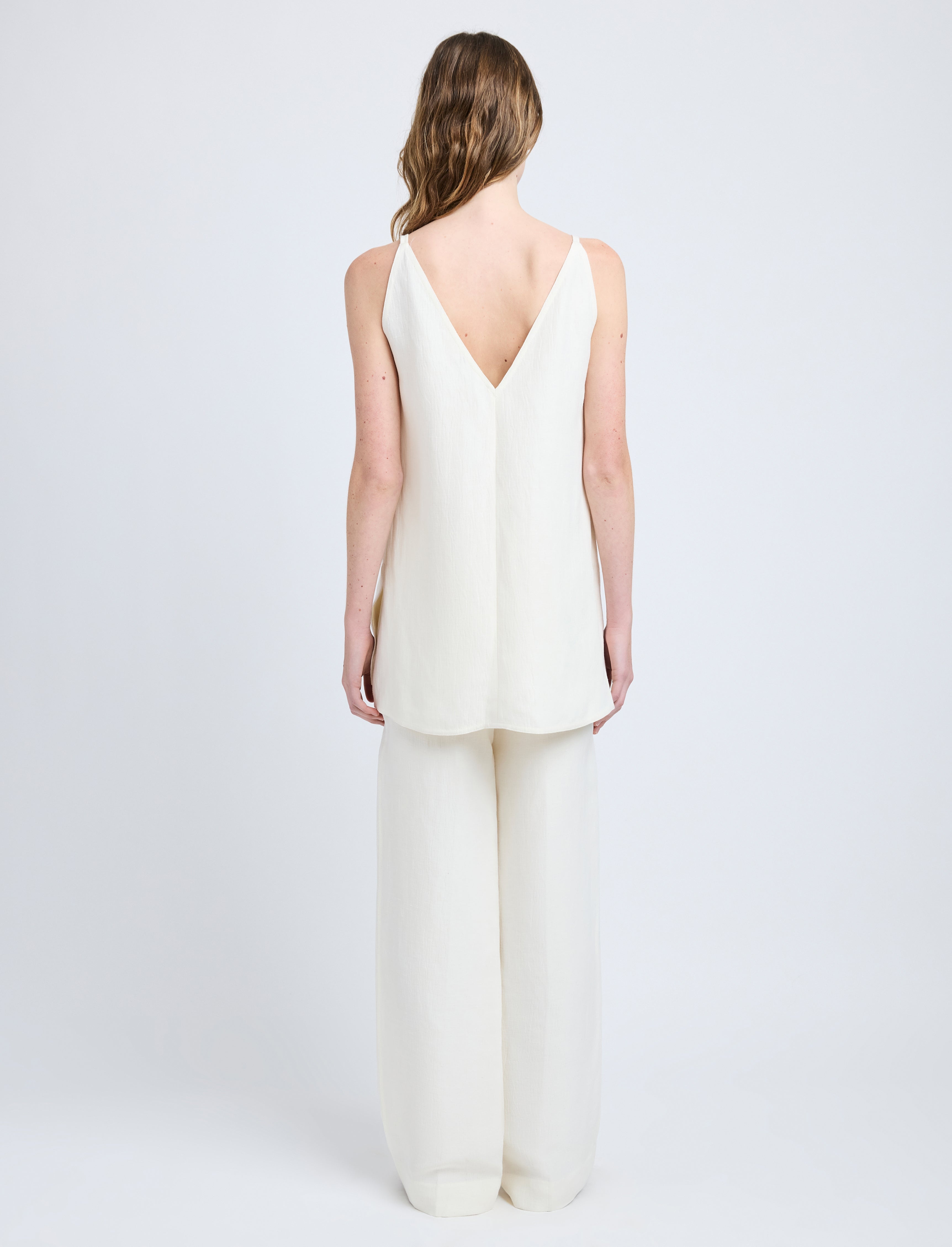 Mitchell Top in Cotton Viscose Linen - 5