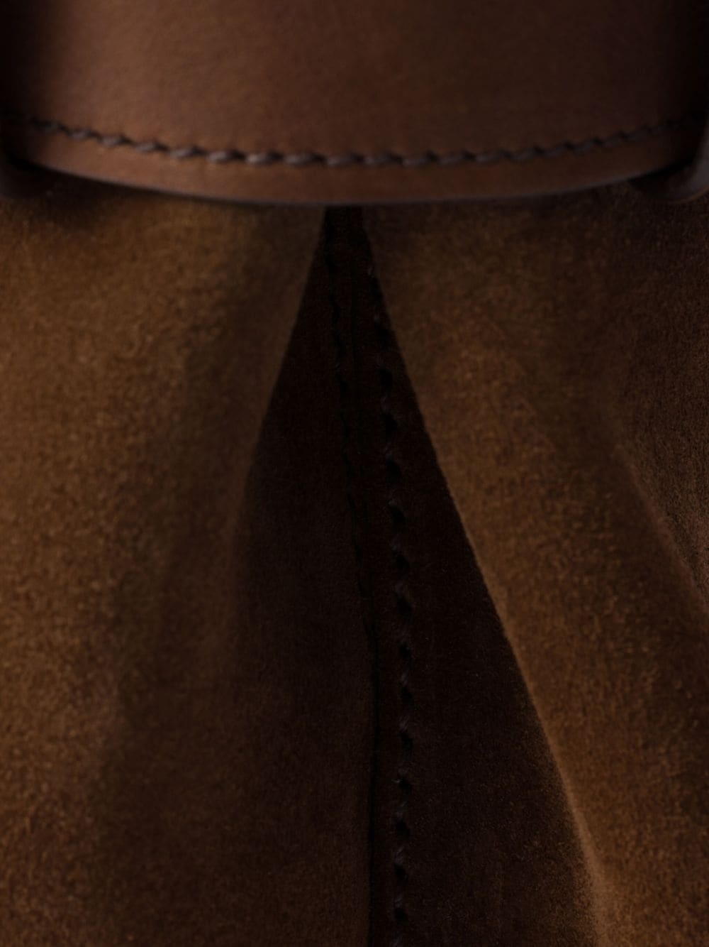 medium Buckle belt-detail suede bag - 4