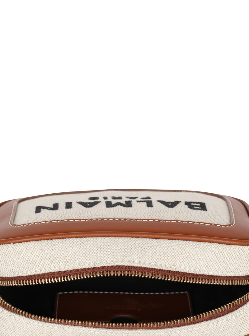 B-Army canvas and leather clutch 5