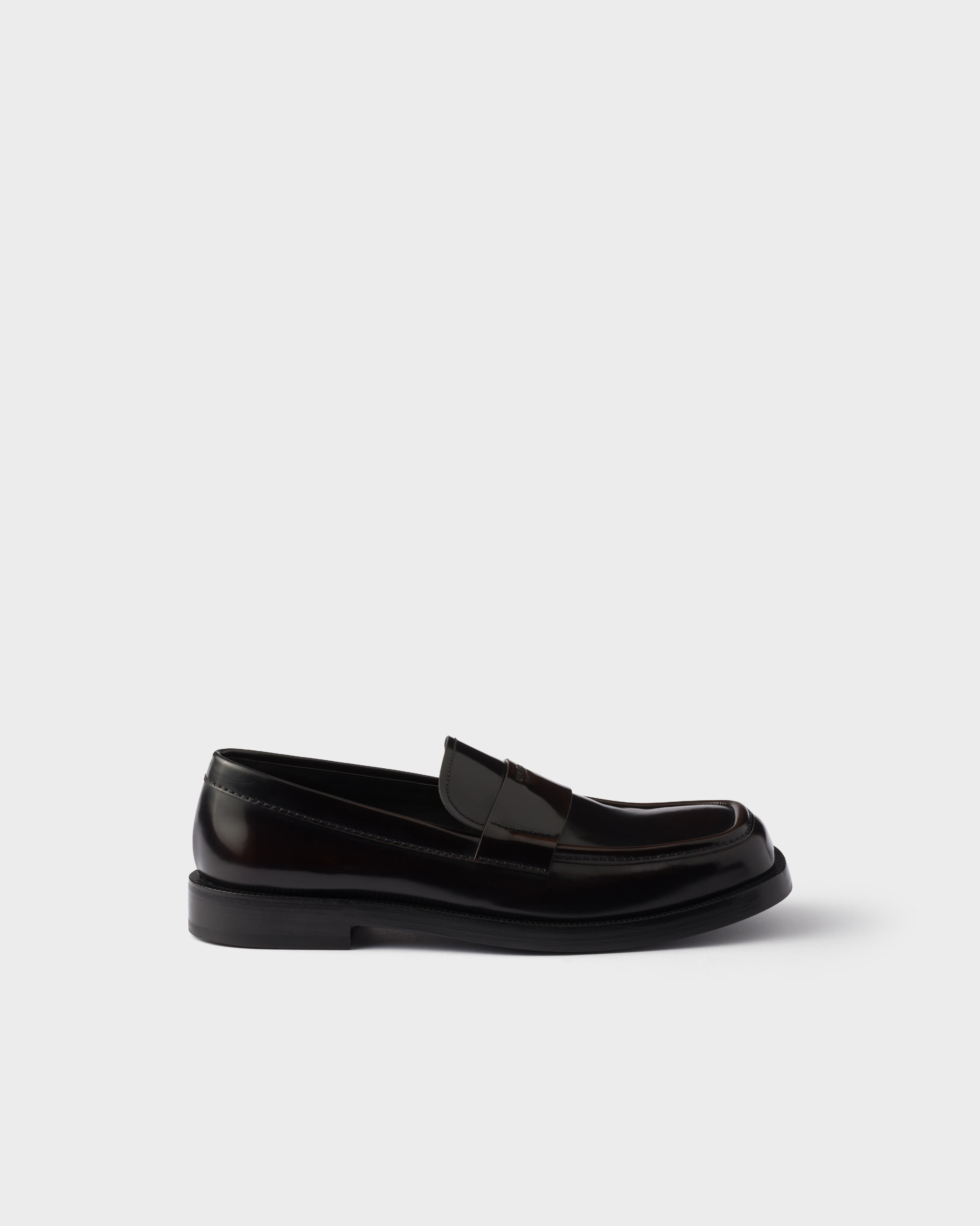 Brushed leather loafers - 2