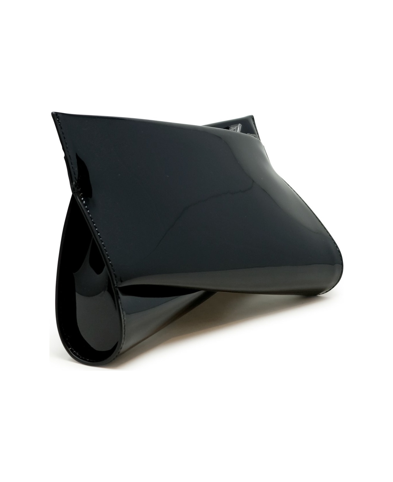 Christian Louboutin Black Patent Loubitwist Clutch Bag - 3