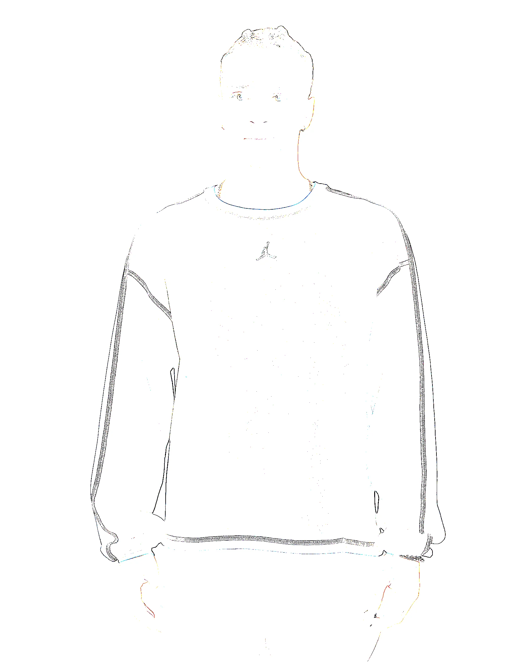 Jordan Flight Men's Heavyweight Long-Sleeve Top - 1