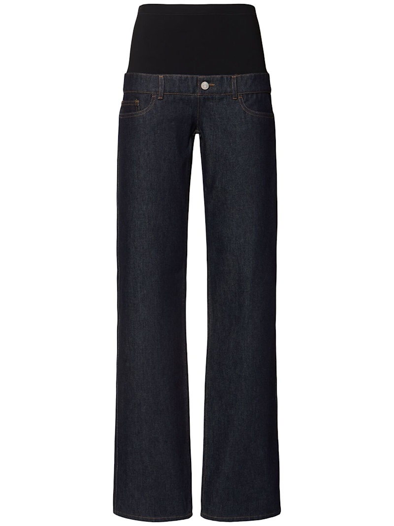 Jersey hybrid denim jeans - 1
