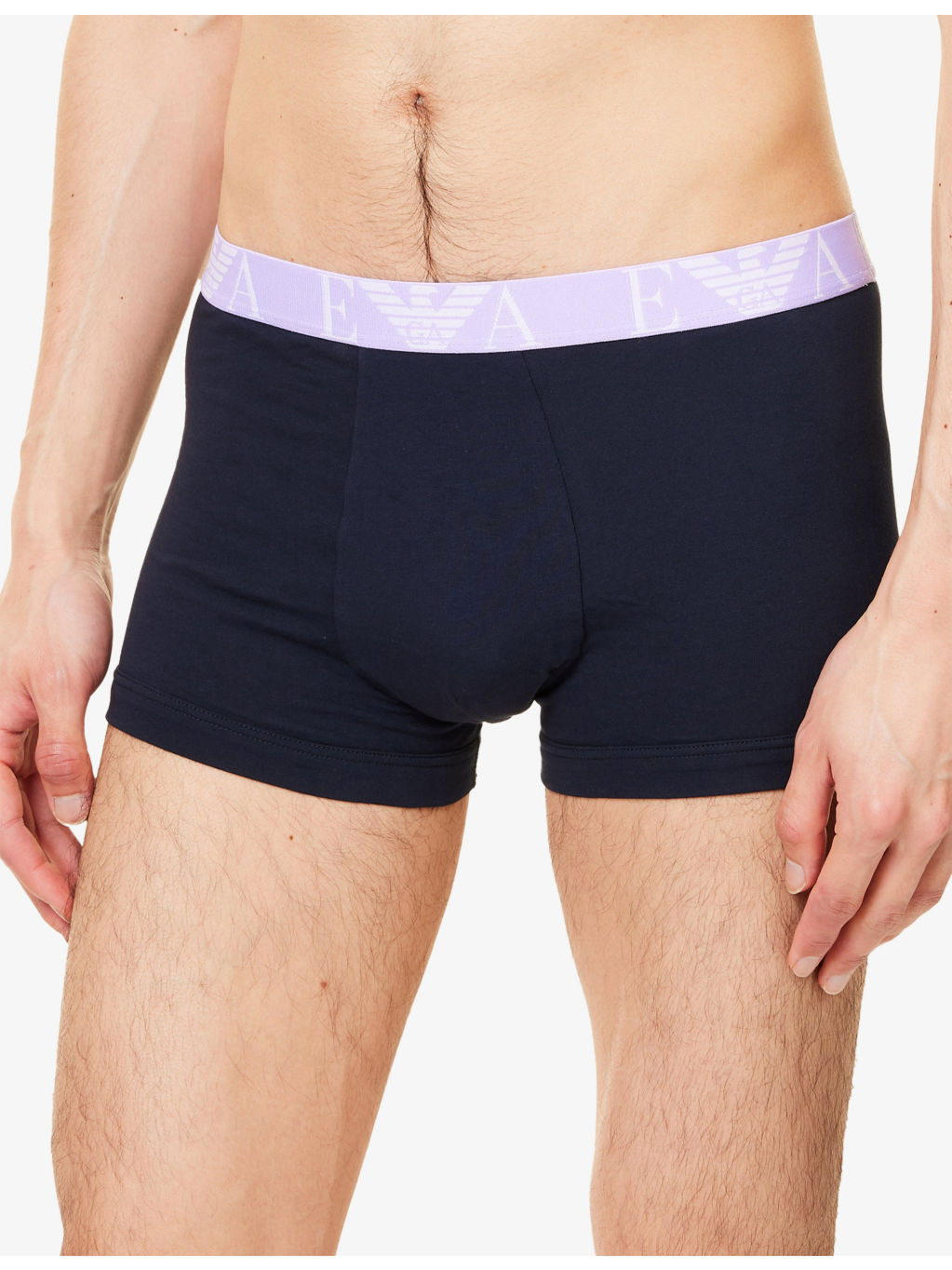 Branded Mid-Rise Pack Of Three Stretch-Cotton Trunks - 4