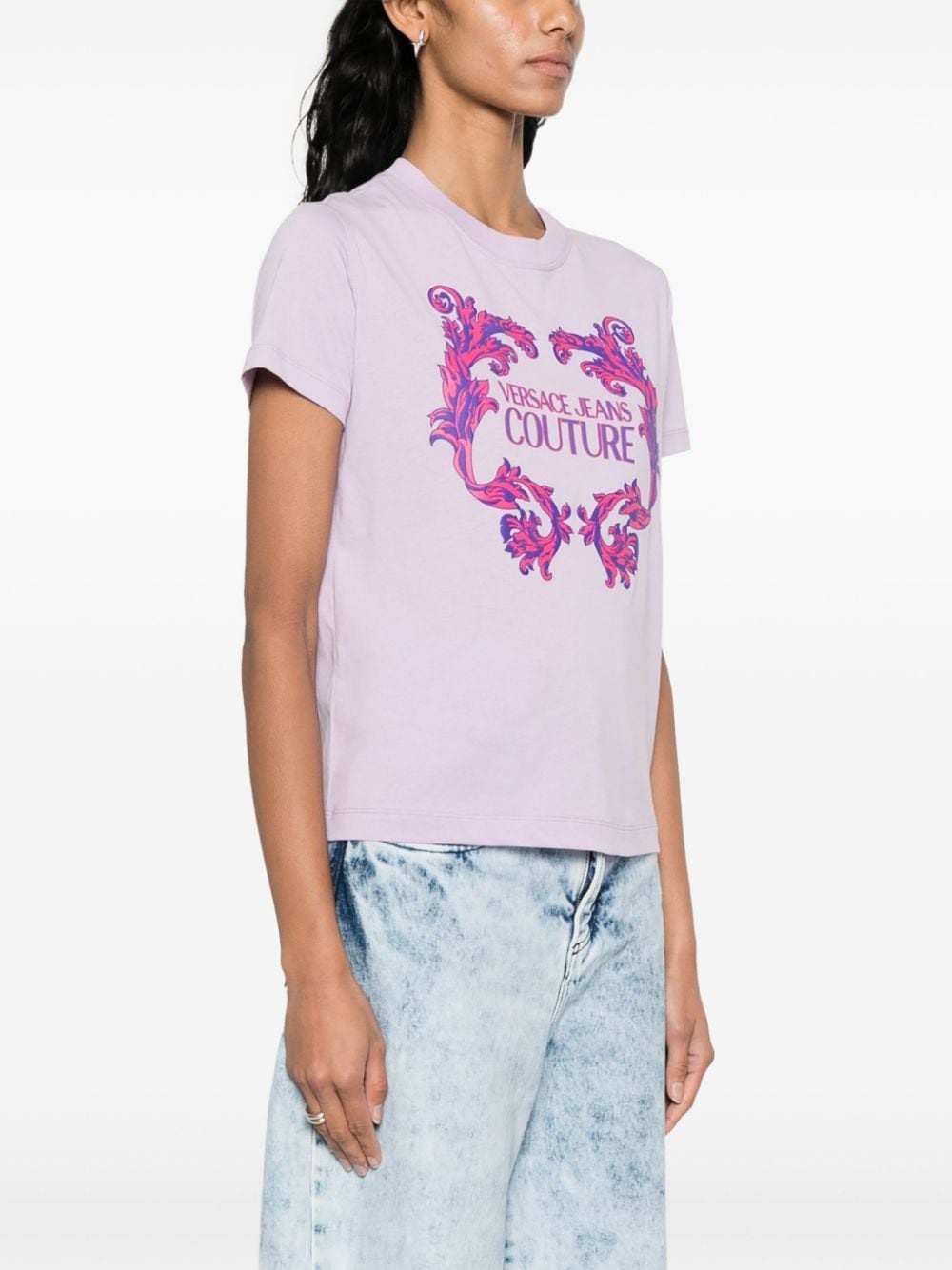 logo-print cotton T-shirt - 3