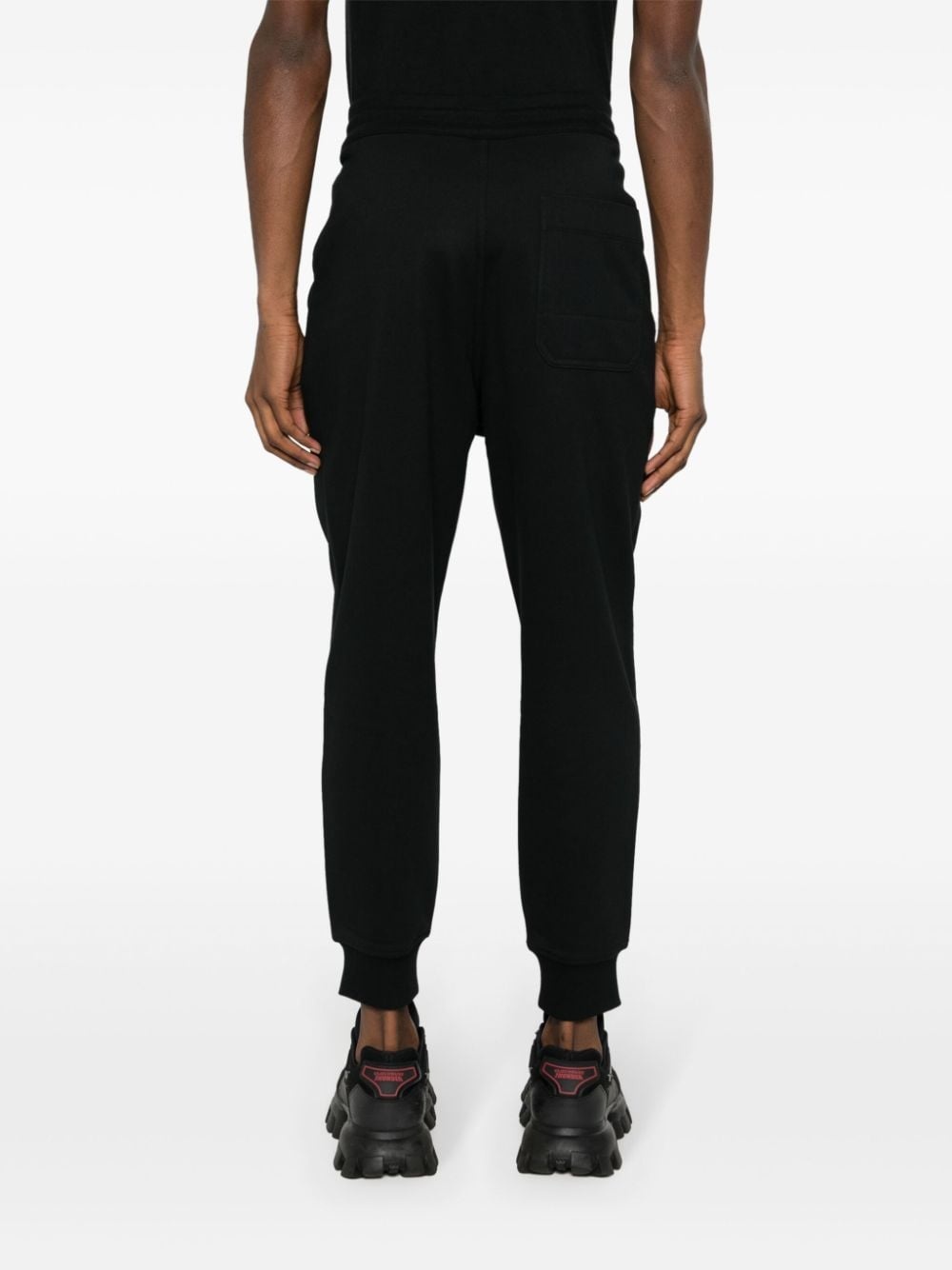 logo-printed jersey trousers - 4