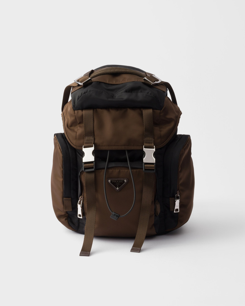 Re-Nylon and Saffiano leather backpack 1