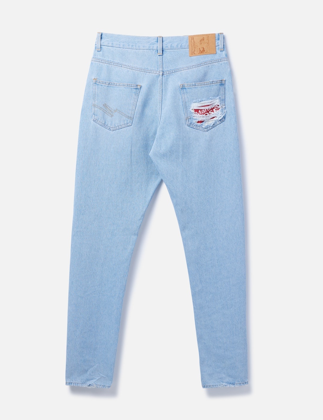 RELAXED FIT MENDED JEANS - 2