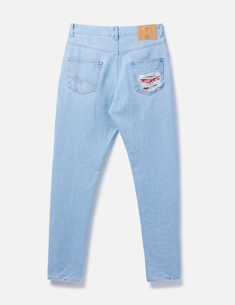 RELAXED FIT MENDED JEANS 2