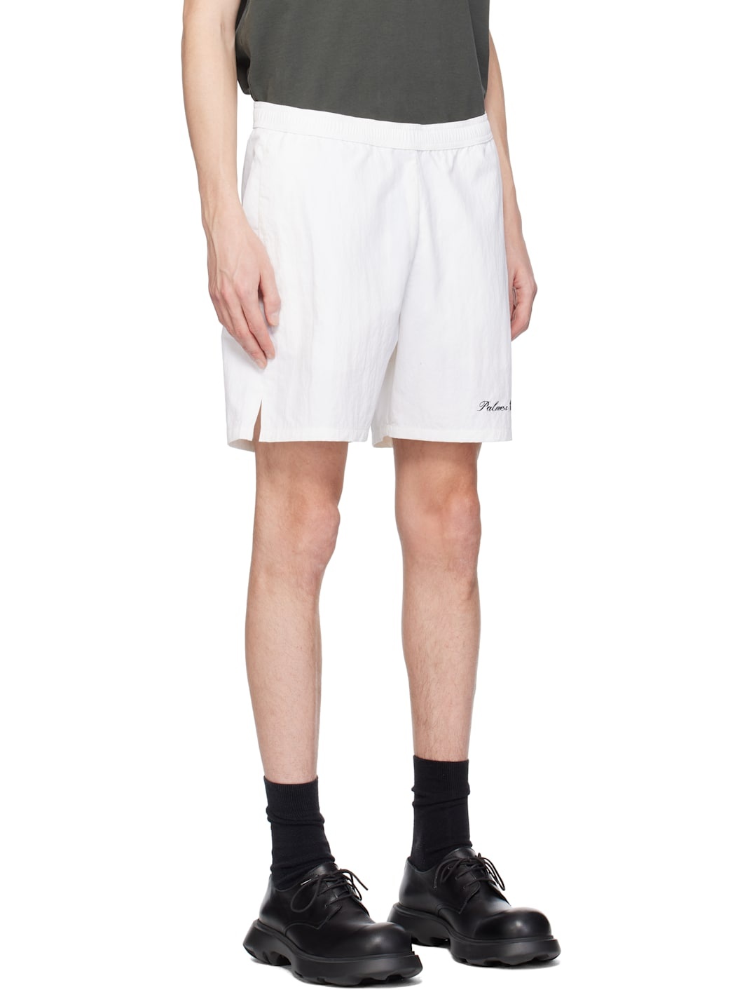 White Global Tennis Shorts - 2