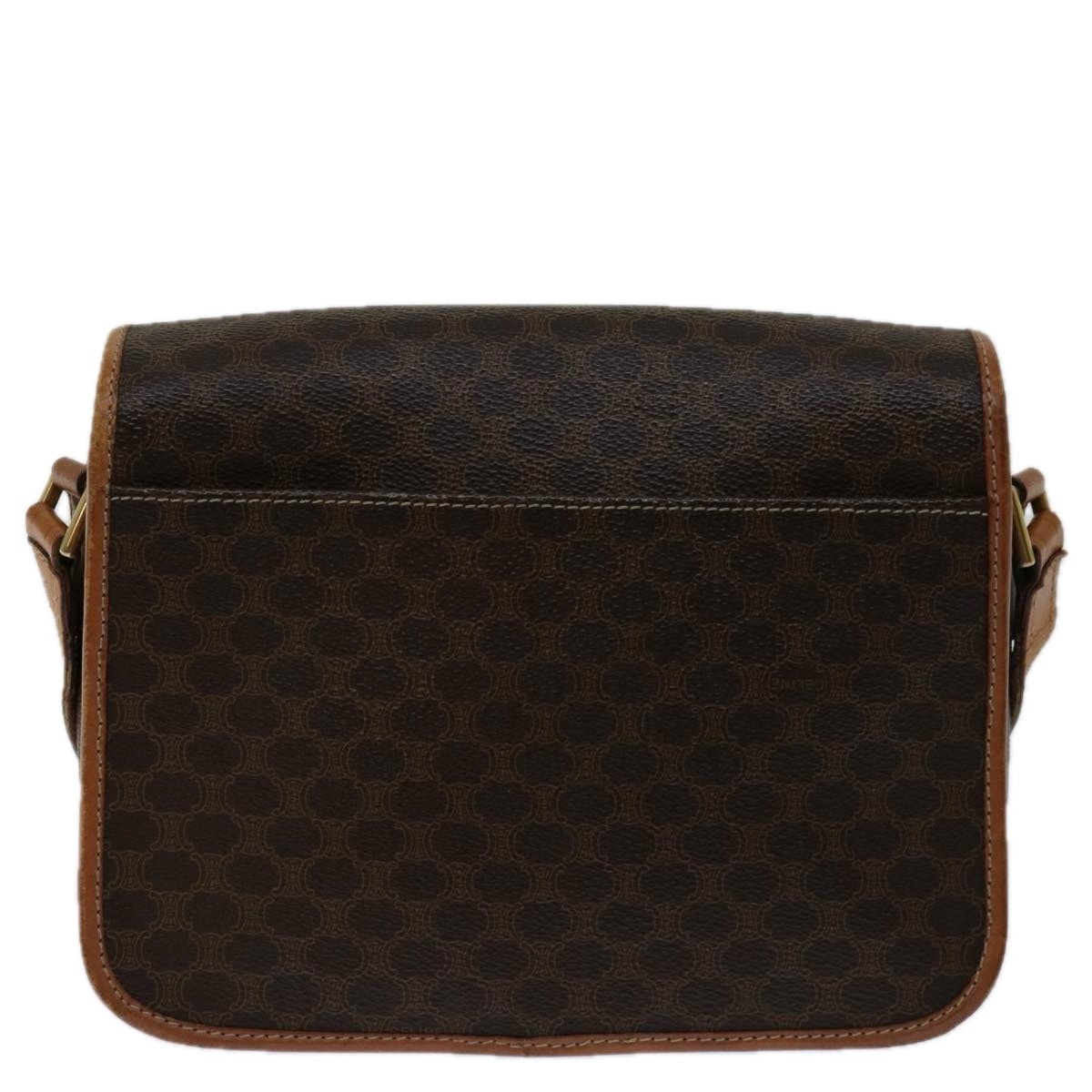 CELINE Macadam Canvas Shoulder Bag Pvc Brown - 3