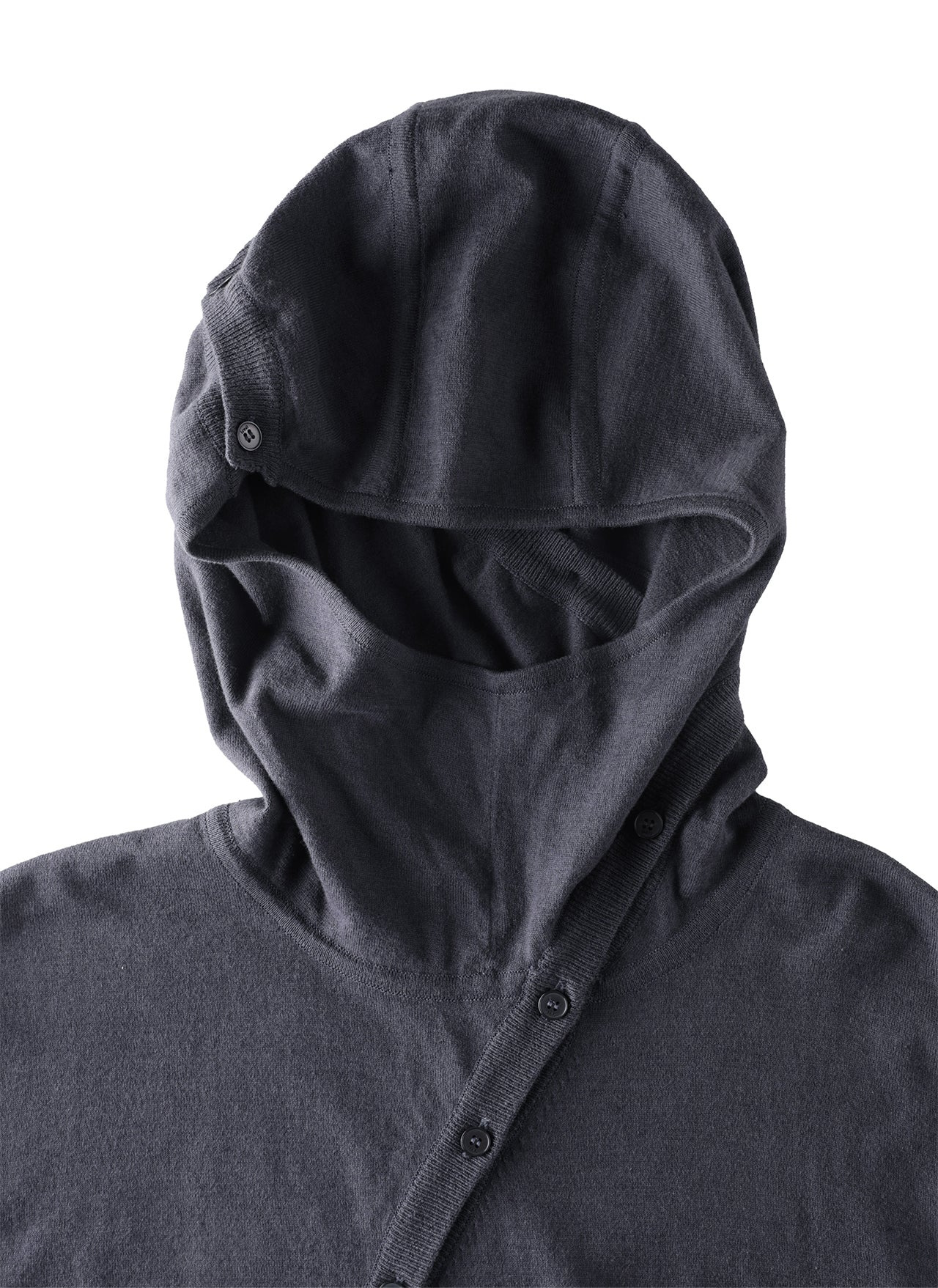 8.0 KNIT HOODIE CENTER (CHARCOAL) - 8
