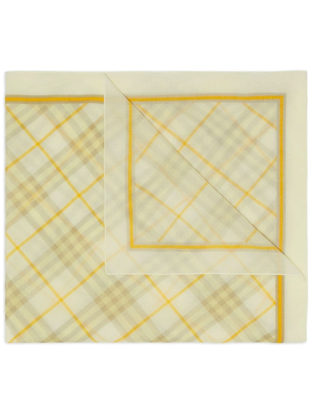 checked cotton scarf - 1