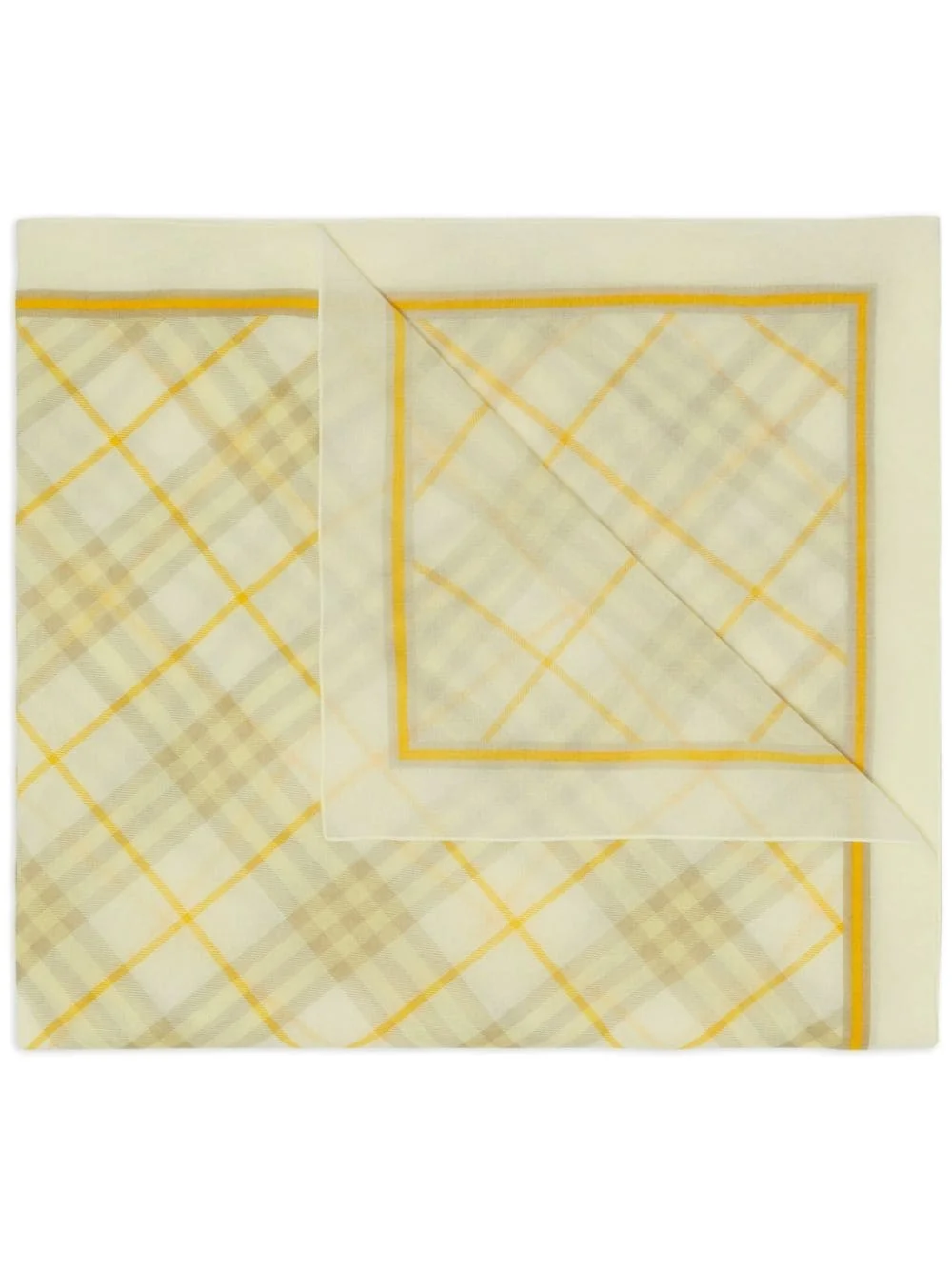 checked cotton scarf - 1