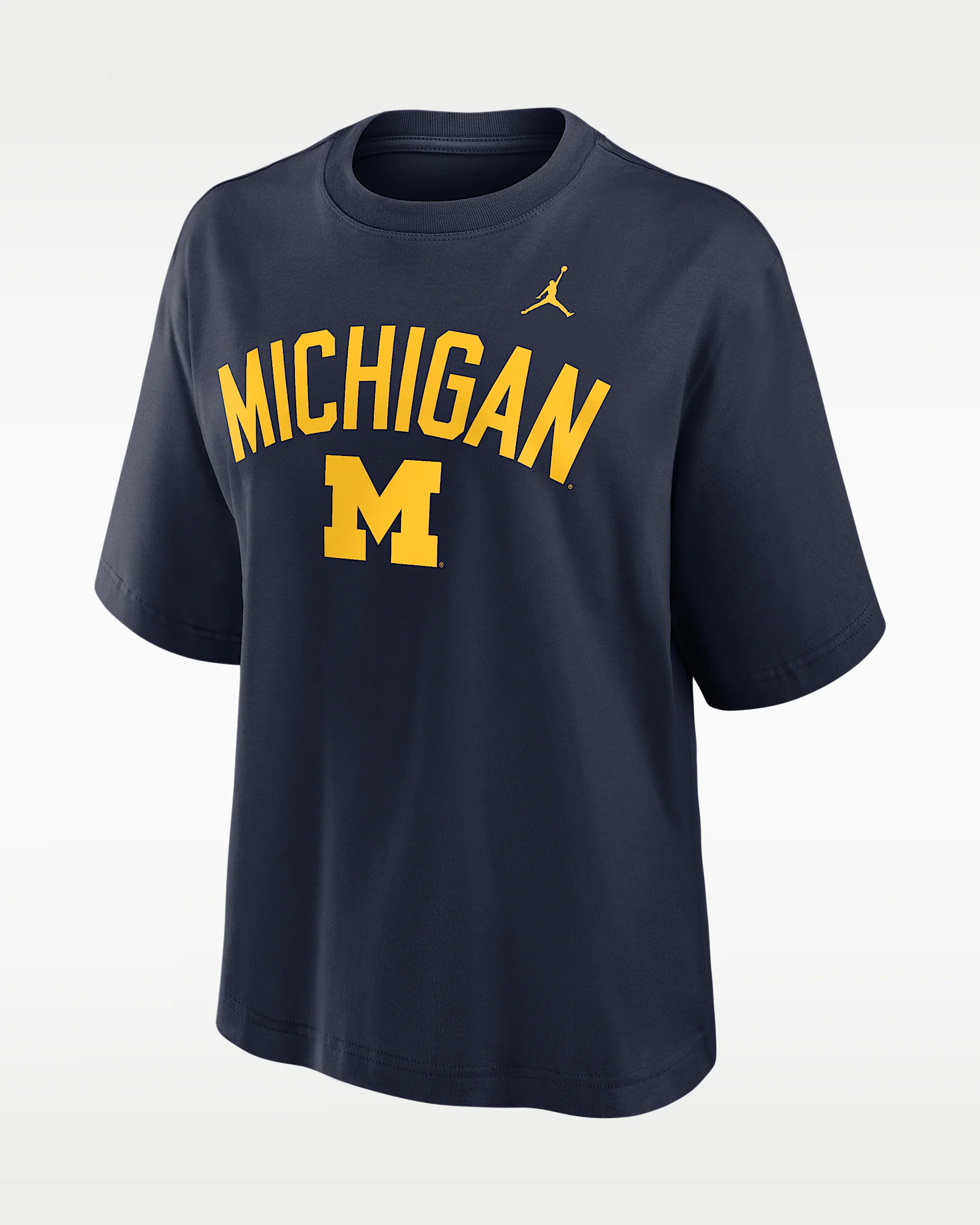 Michigan Arch Over Logo Boxy Women's Jordan Brand College T-Shirt - 1