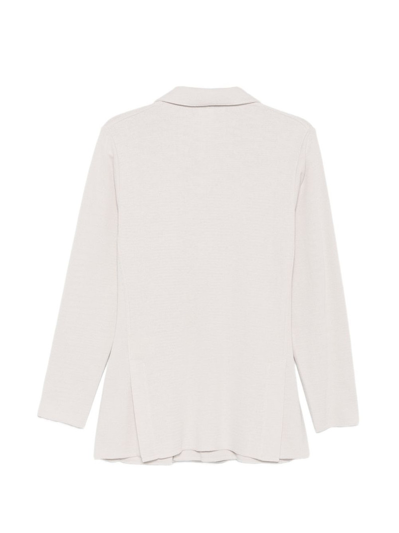 LARDINI double-breasted cotton blazer outlook