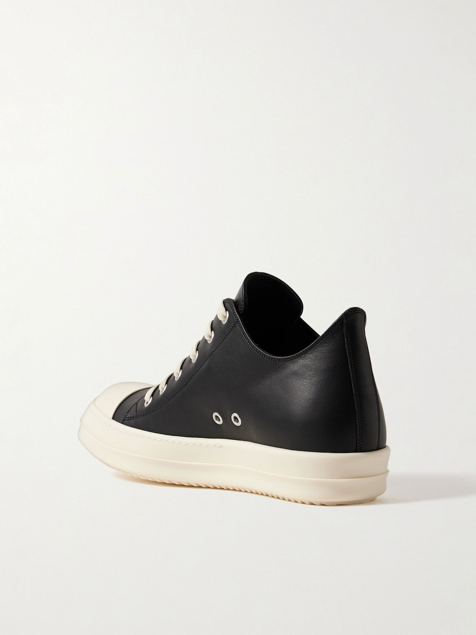 Ramones Leather Sneakers Black - 4
