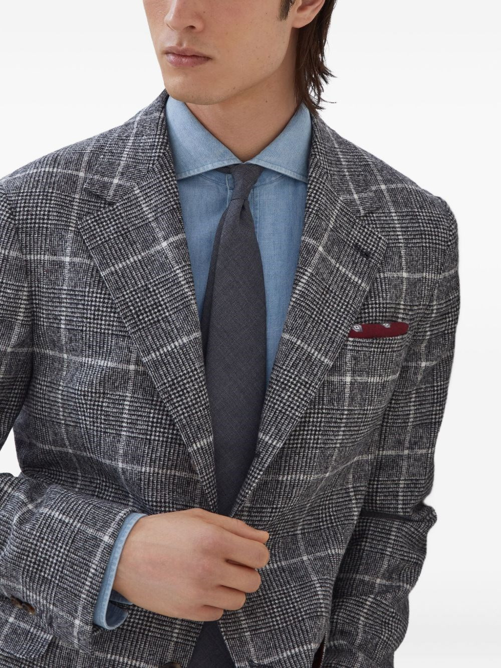Wool deconstructed jacket - 5