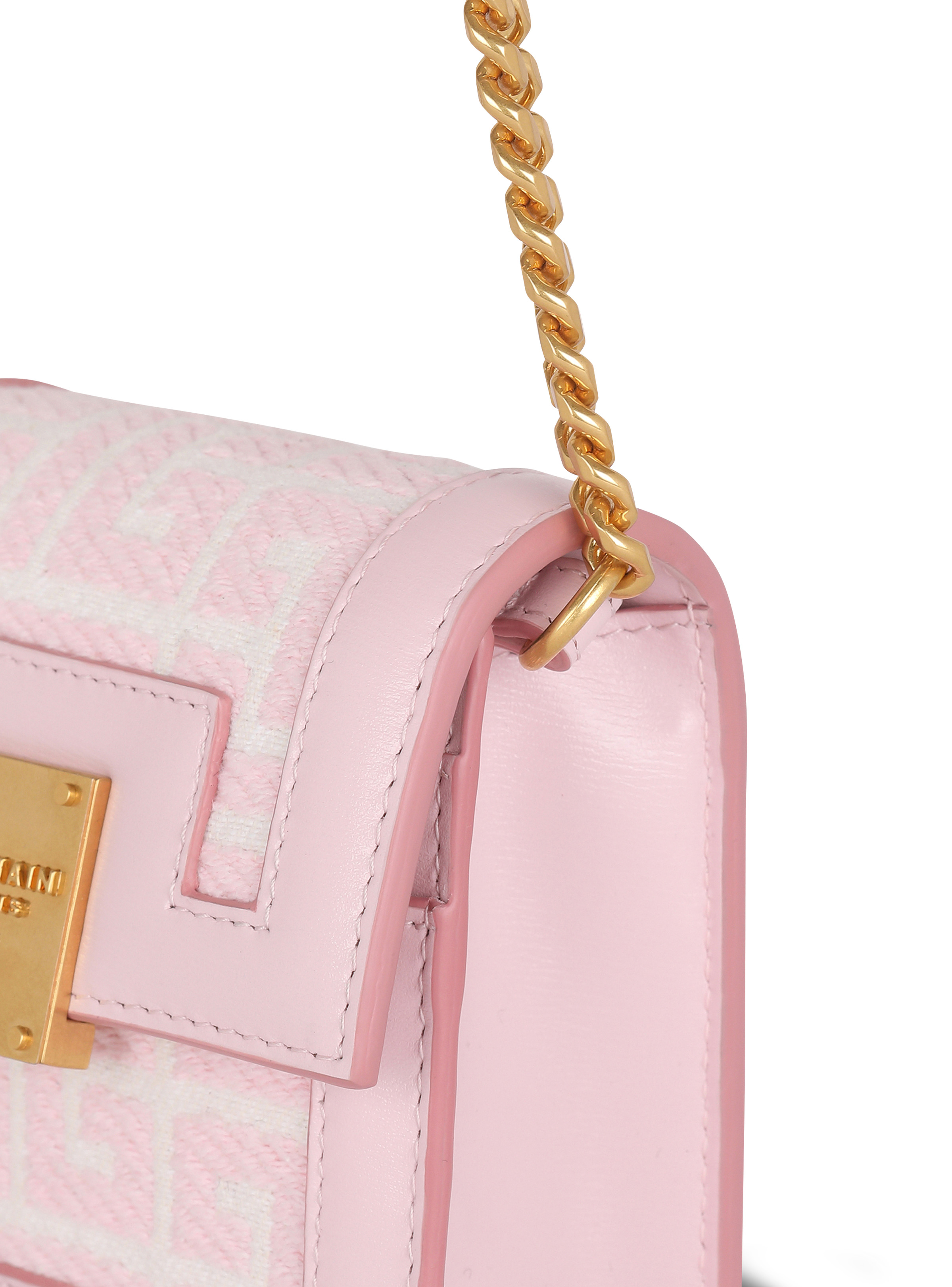 Bicolor jacquard 1945 card holder with chain - 3