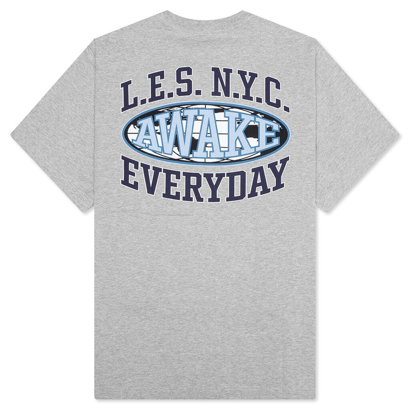 AWAKE NY LES EVERYDAY TEE - HEATHER GREY outlook
