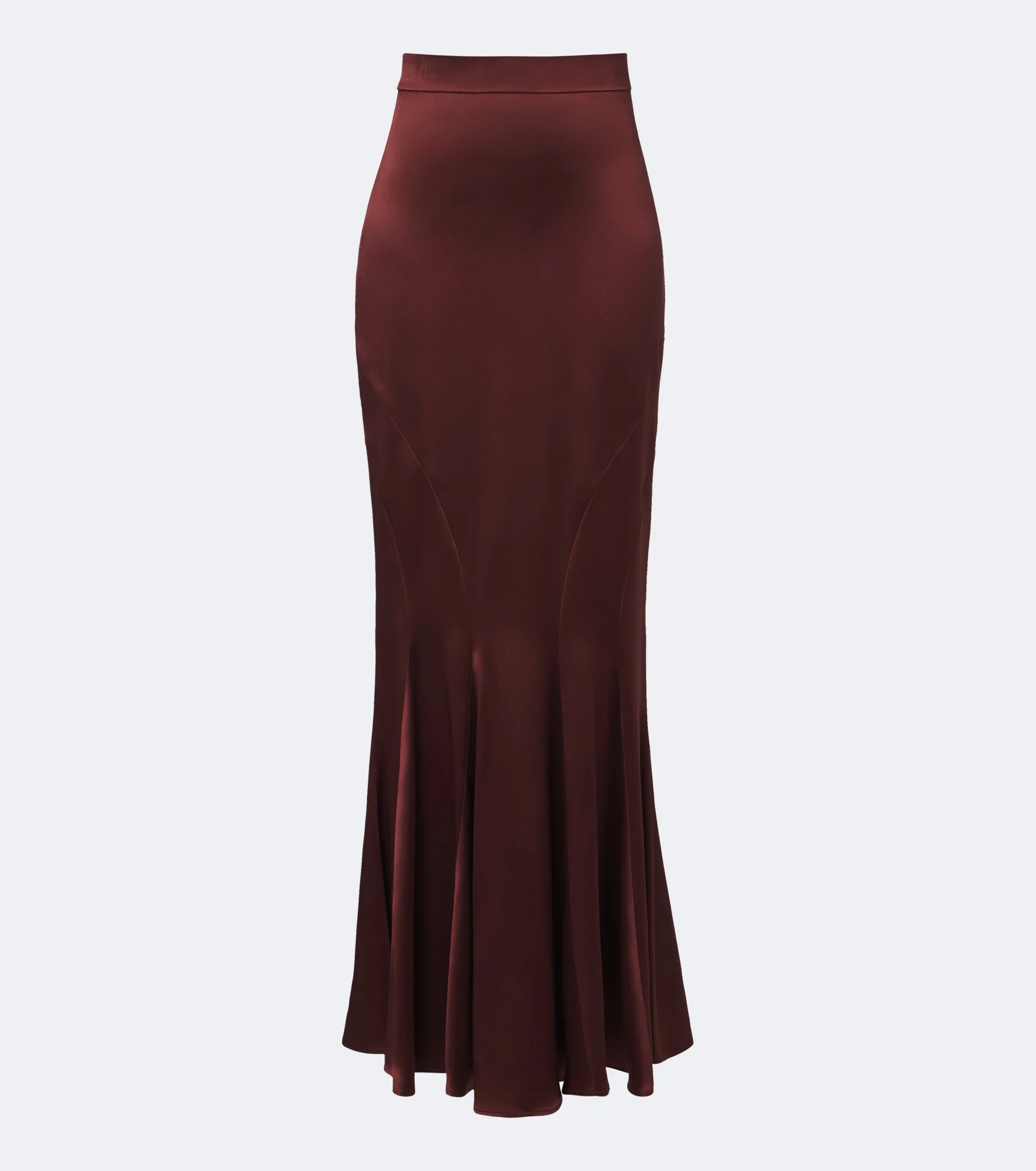 Silk satin maxi skirt - 1