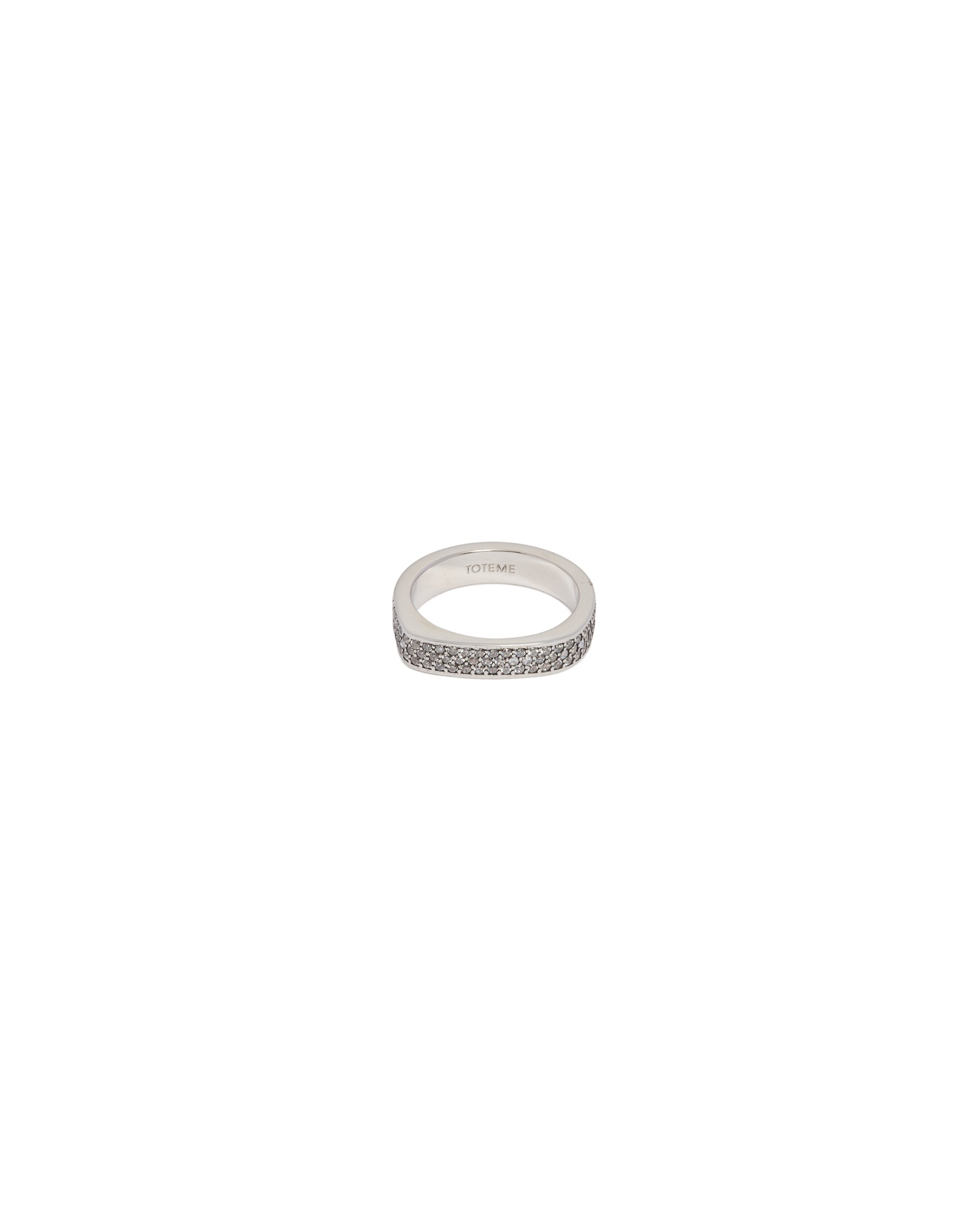 Totême Silver Signature Pave Ring | antonia | REVERSIBLE