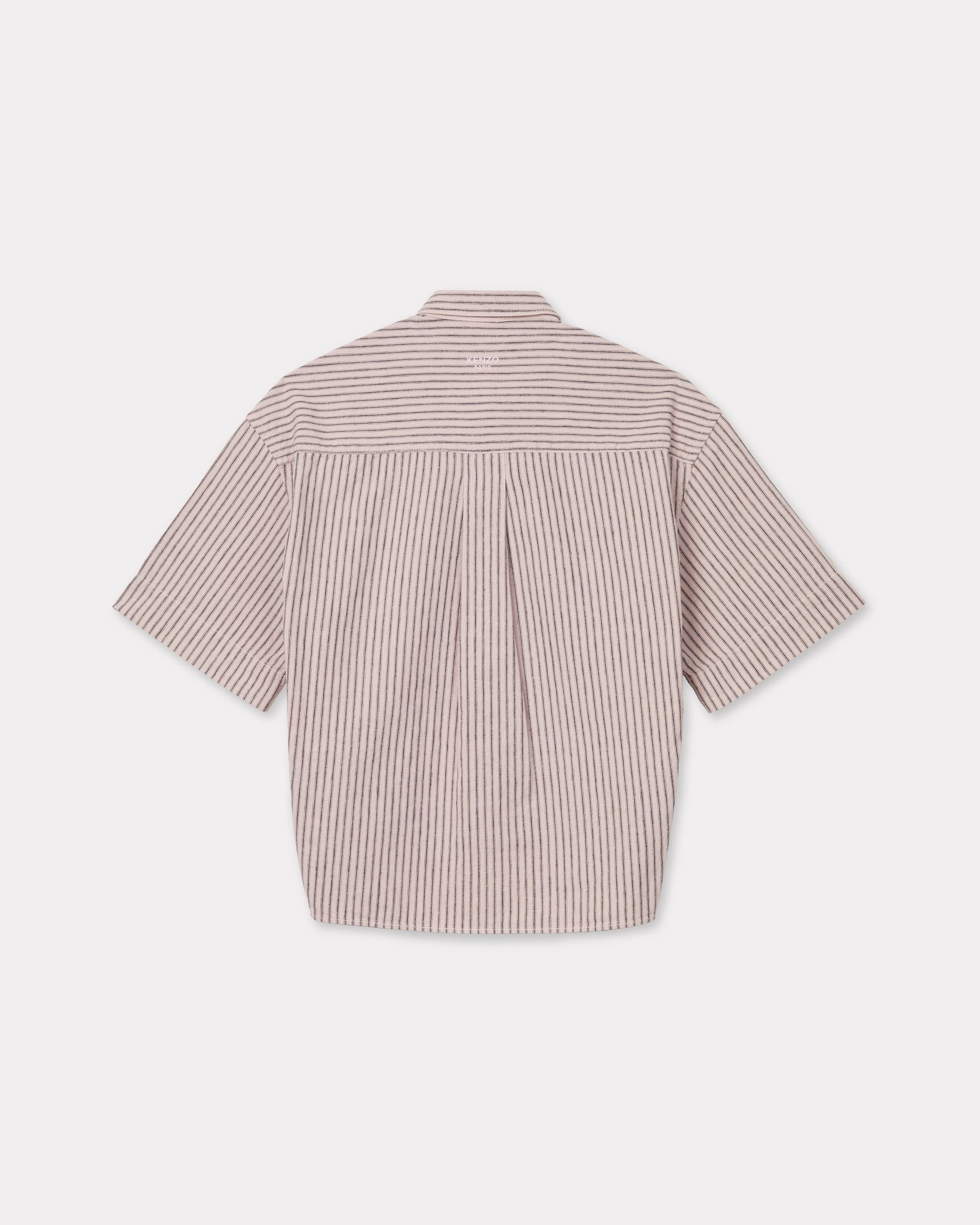 'KENZO Coast Lines' cocoon short sleeve shirt in cotton linen - 2