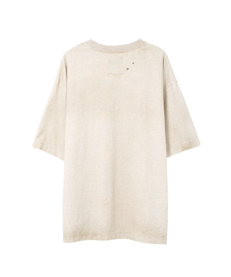 Cat Printed Embellished Distressed T-shirt 26