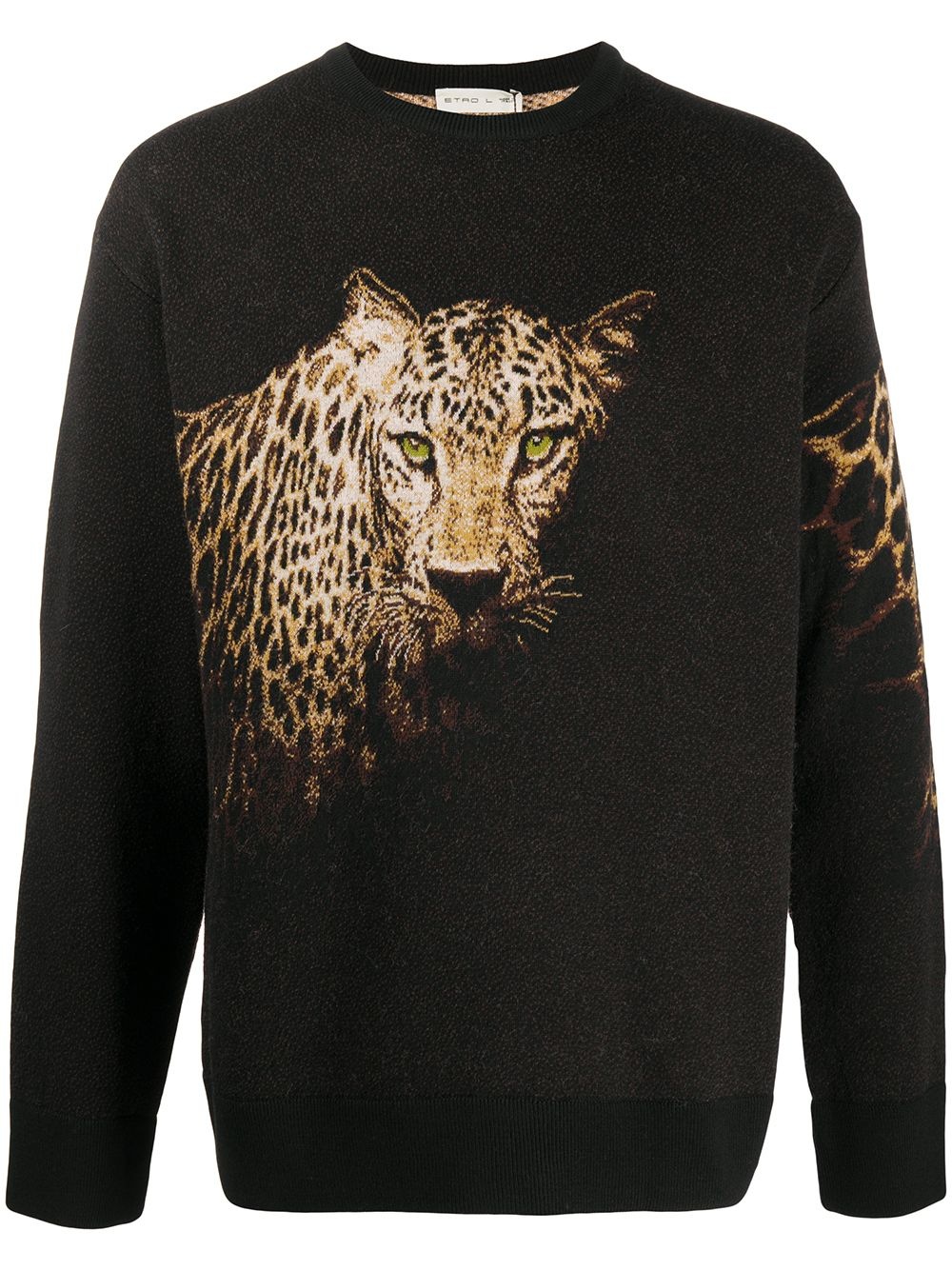 leopard intarsia jumper  - 1