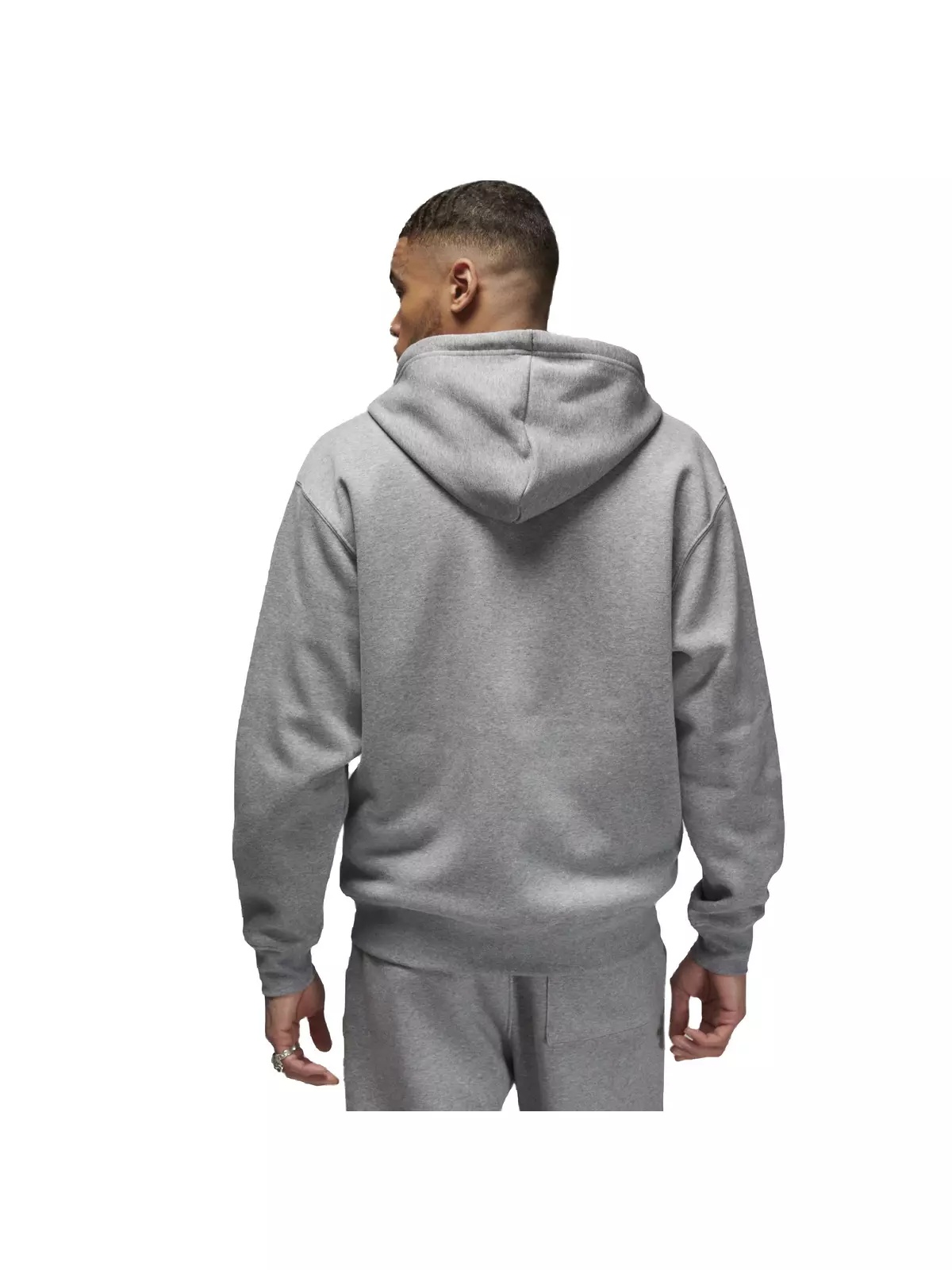 Men's Essentials Full-Zip Fleece Hoodie - Grey - 2