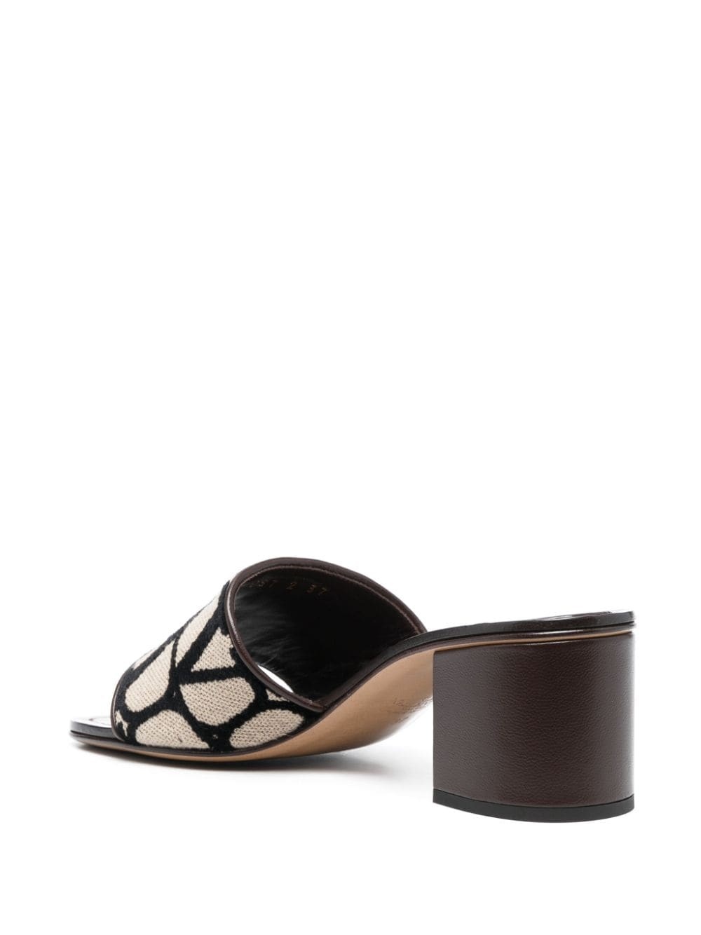 Toile Iconographe 60mm leather-trimmed mules - 3