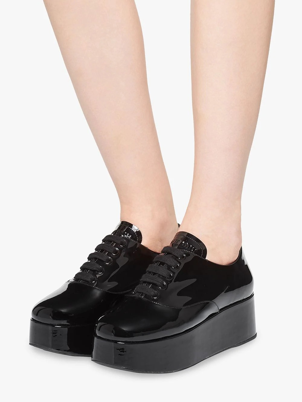 platform lace-up shoes - 5