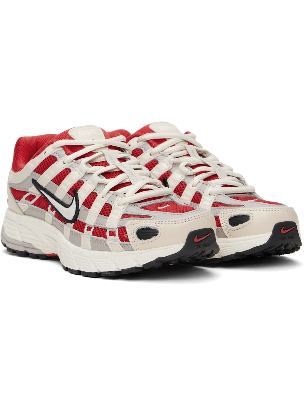Red & Off-White P-6000 Sneakers - 4