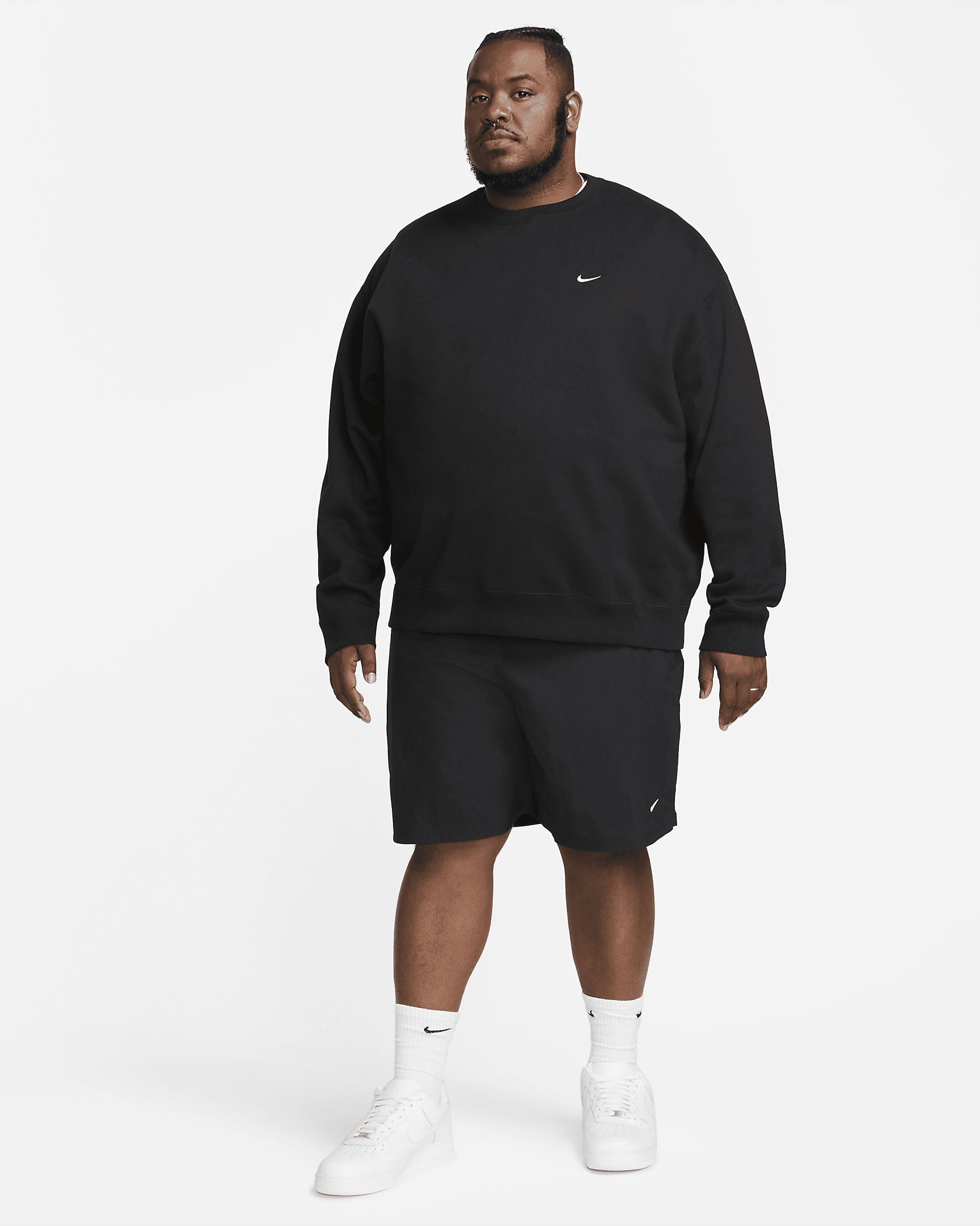 Nike Solo Swoosh Men's Fleece Crew - 9