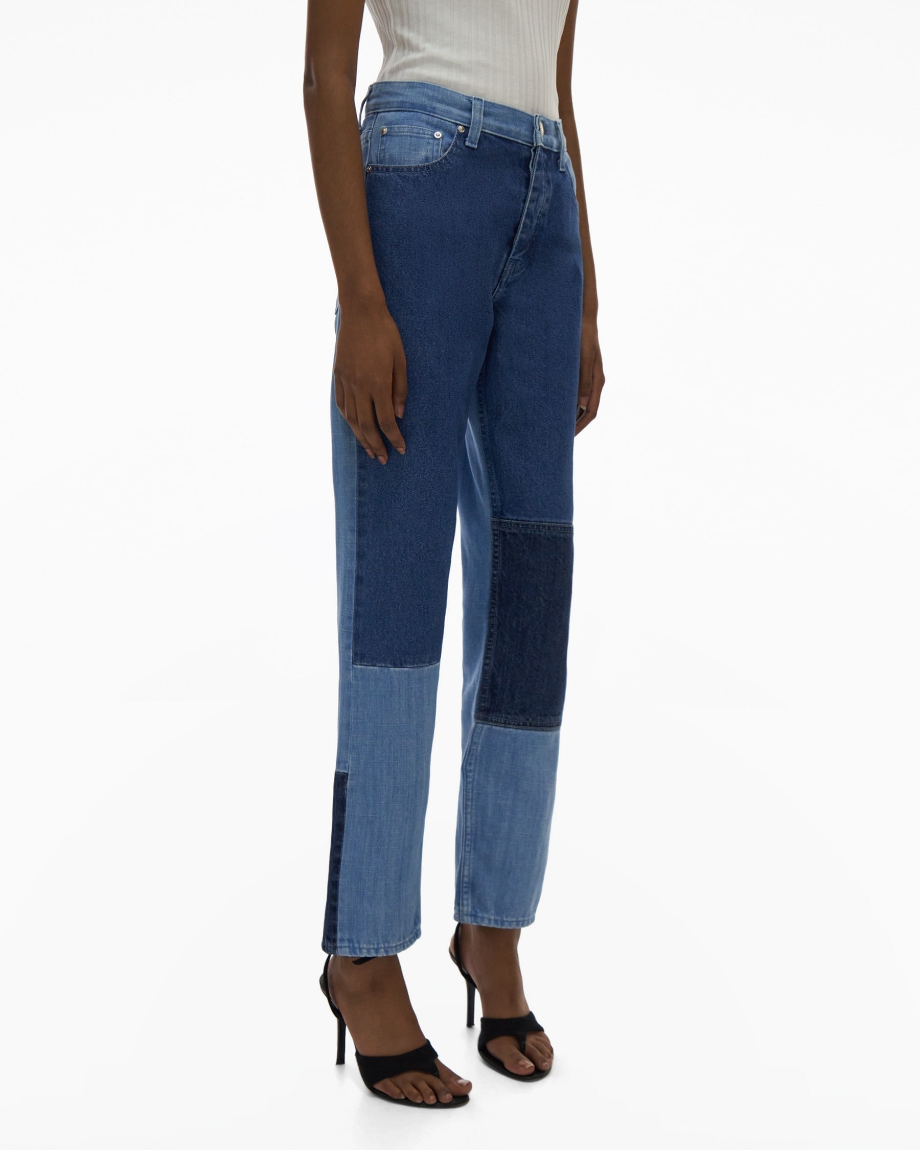 PIECED STRAIGHT PANT - 5