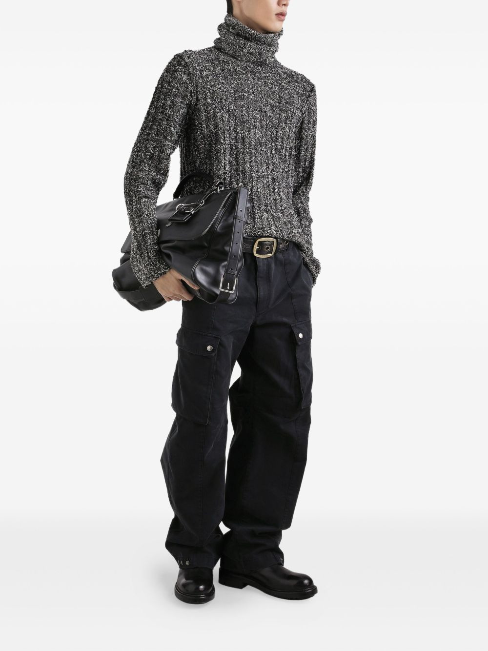 roll-neck speckled sweater - 2