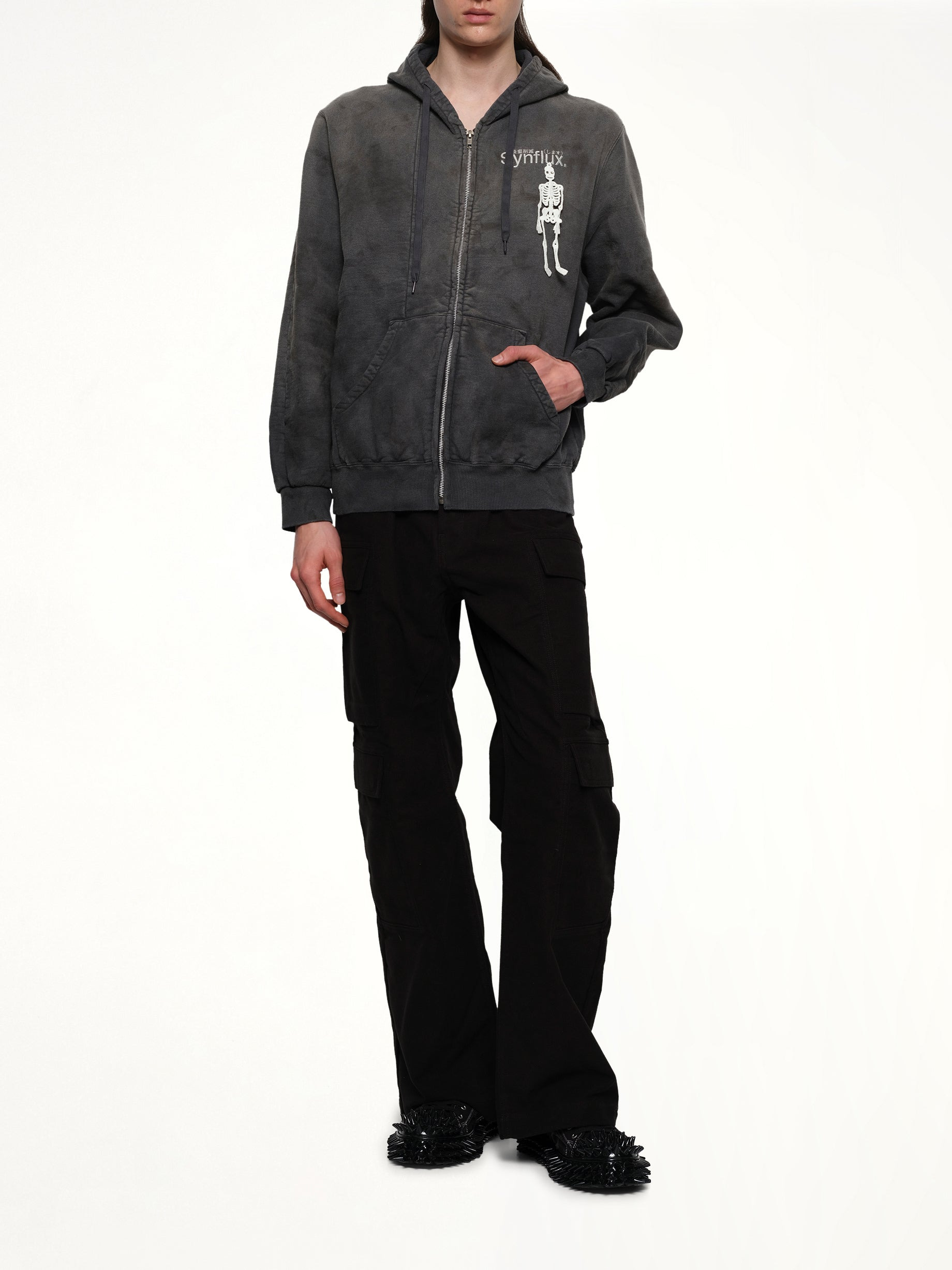 Waste-Reducing Algorithm Hoodie in Black - 4