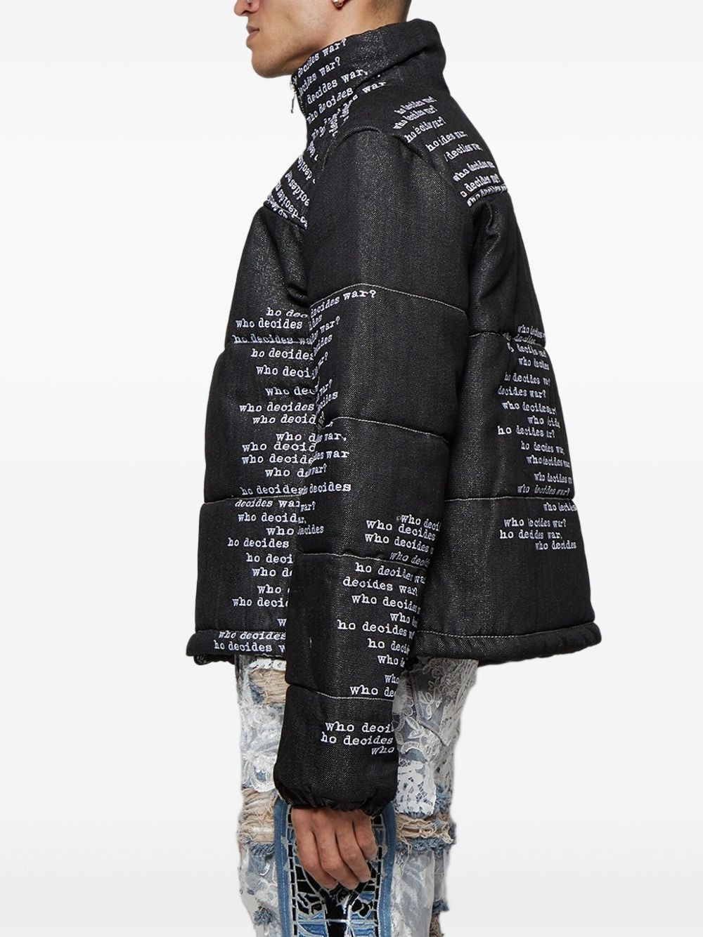 Signature Scripture puffer jacket - 4