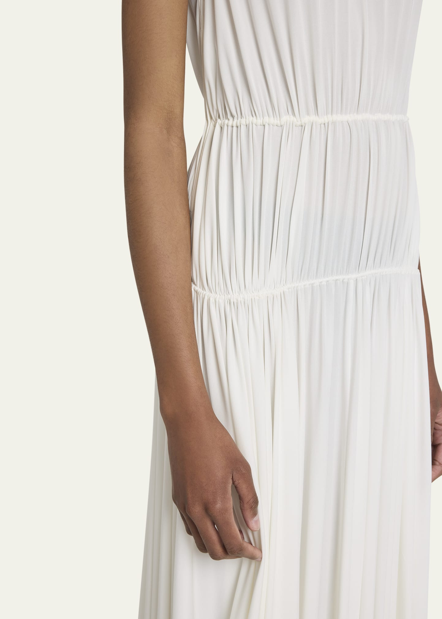 Sleeveless Pleated Goddess Dress - 5