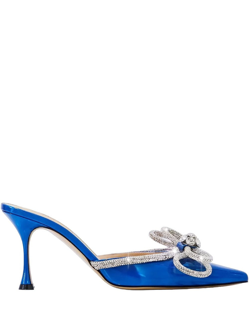 pointed crystal-bow mules 1