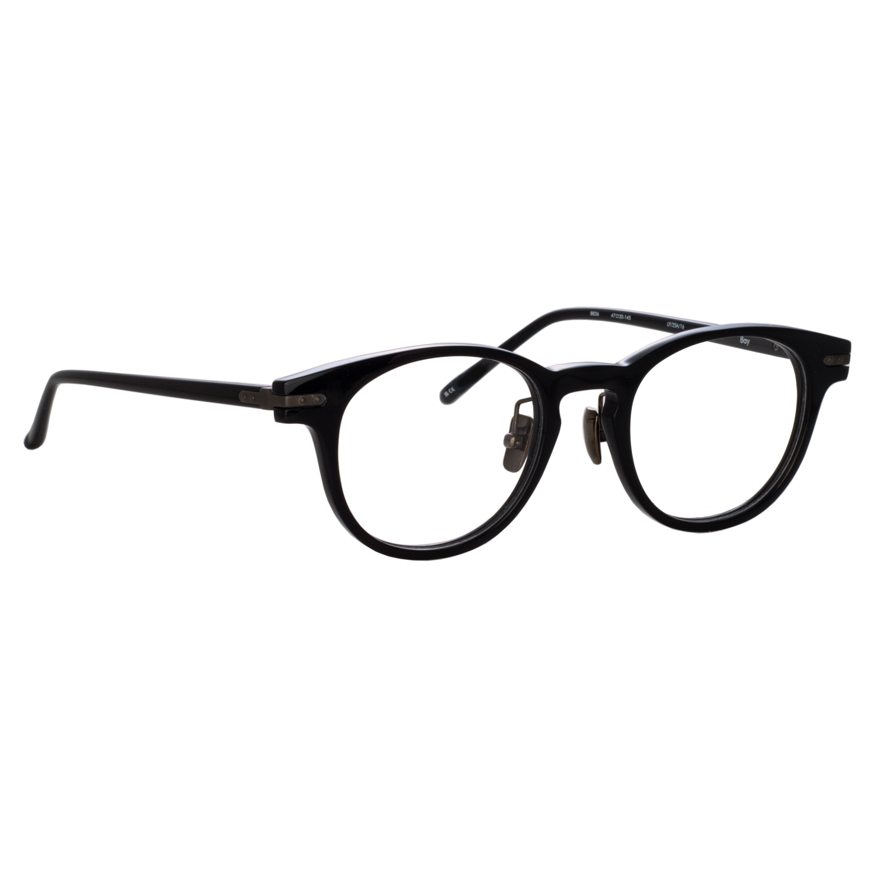 BAY OPTICAL D-FRAME IN BLACK AND NICKEL (ASIAN FIT) - 3