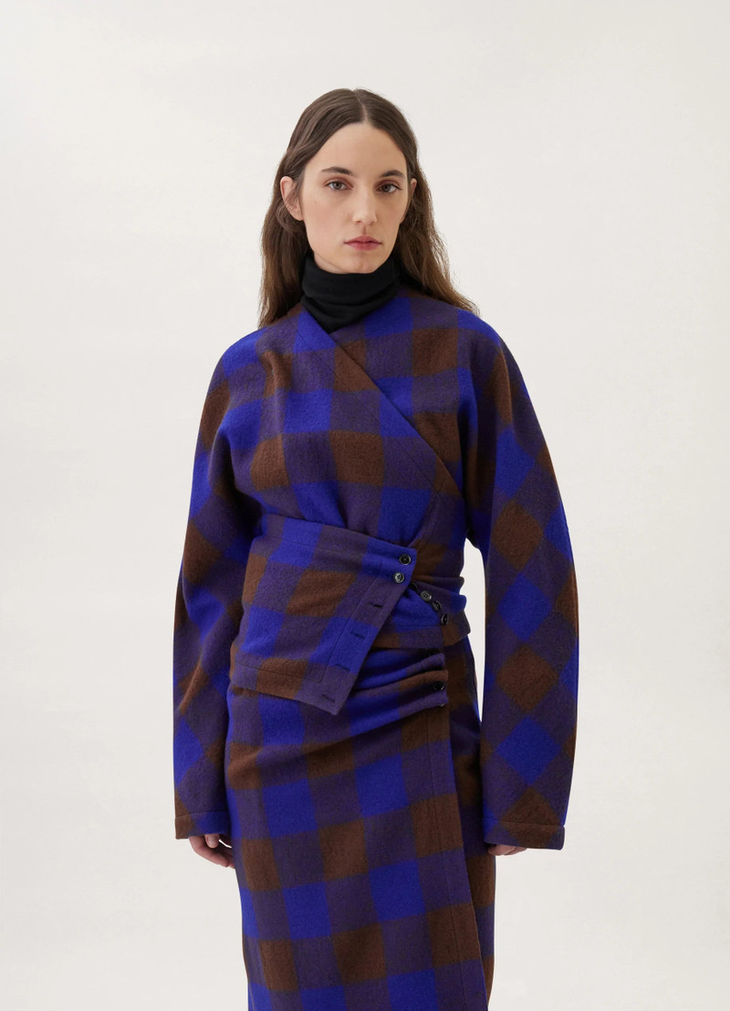 Lemaire WRAP TOP
CHECKED WOOL outlook