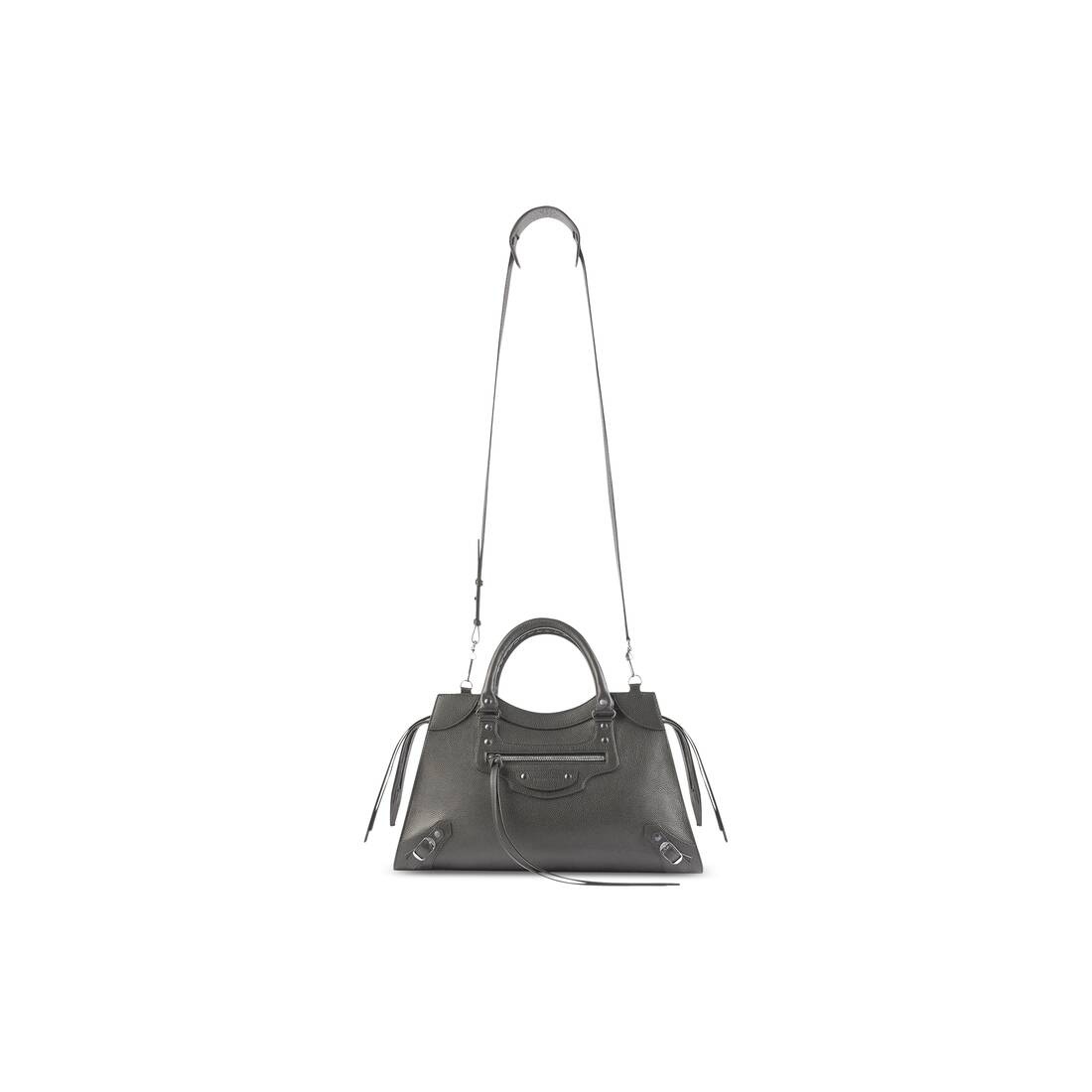 BALENCIAGA Neo Classic Medium Handbag in Dark Grey | REVERSIBLE