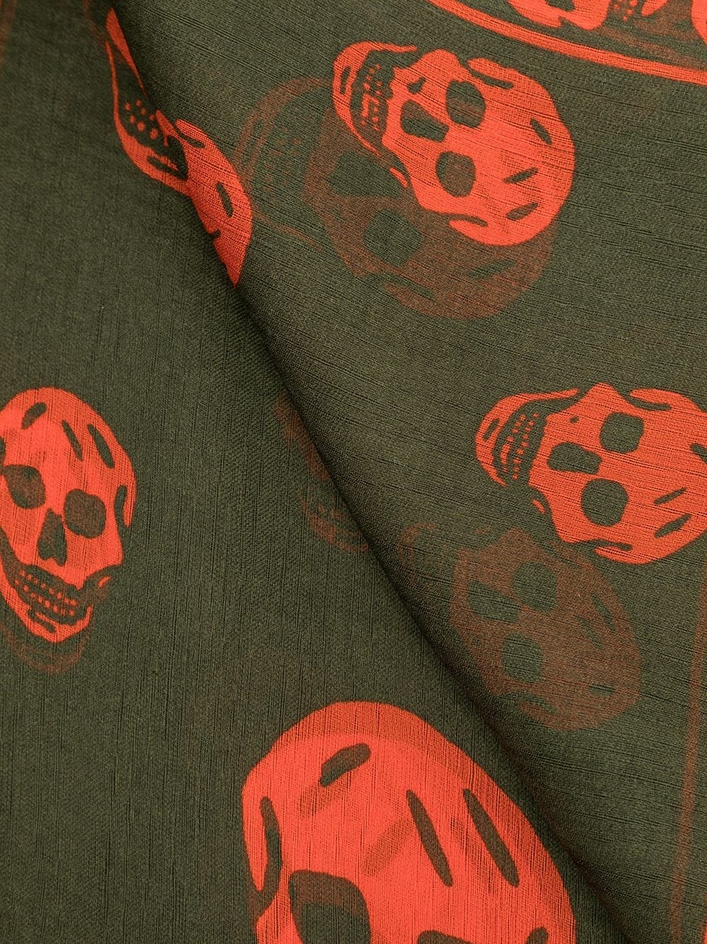 skull-print silk scarf - 3