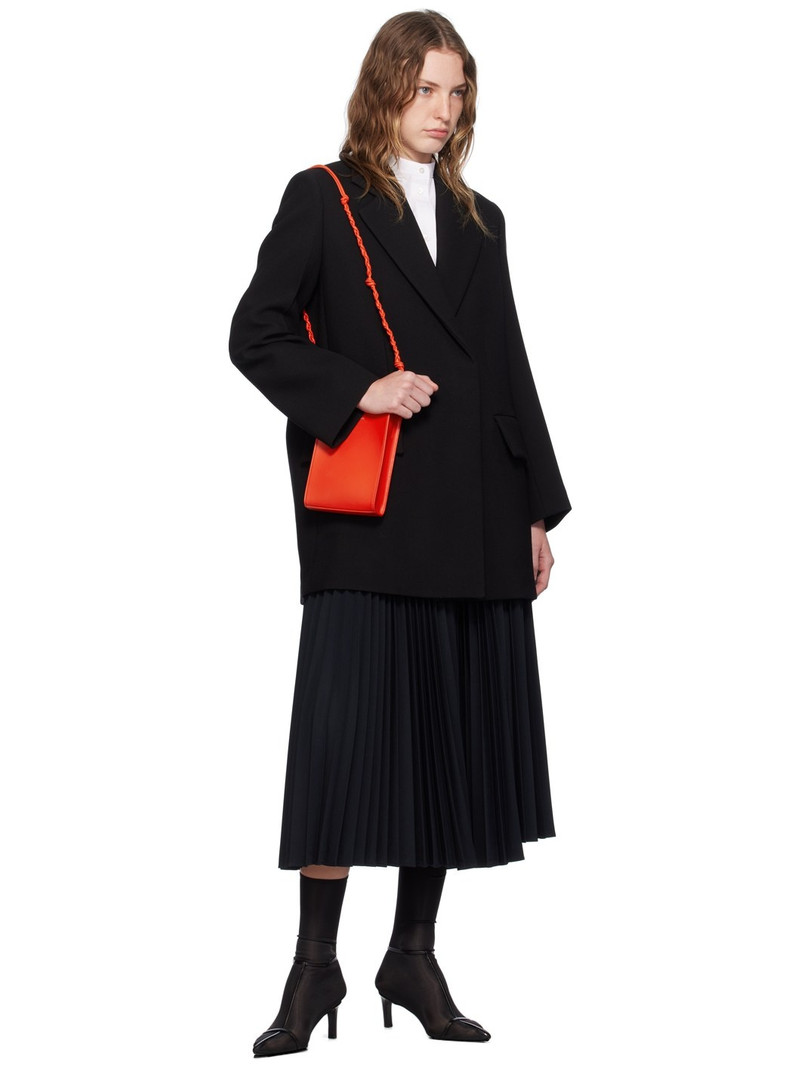 Jil Sander Black Double-Breasted Jacket outlook