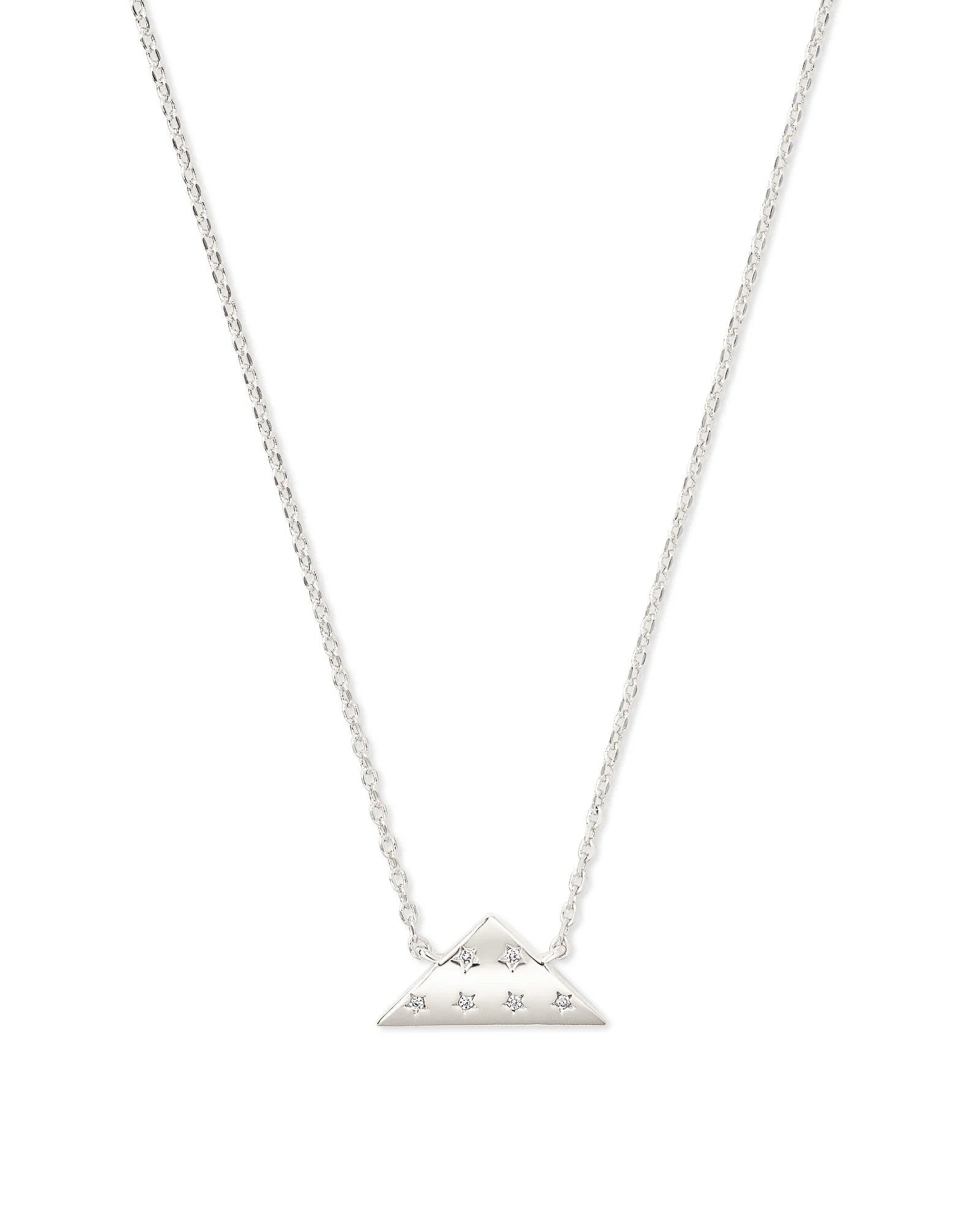 Folds of Honor Pendant Necklace in Silver - 1