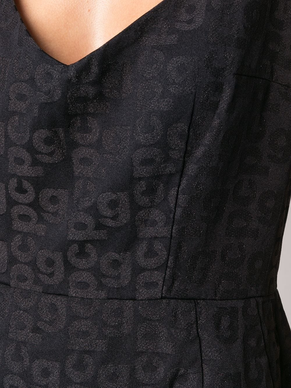 all over logo print midi dress - 10