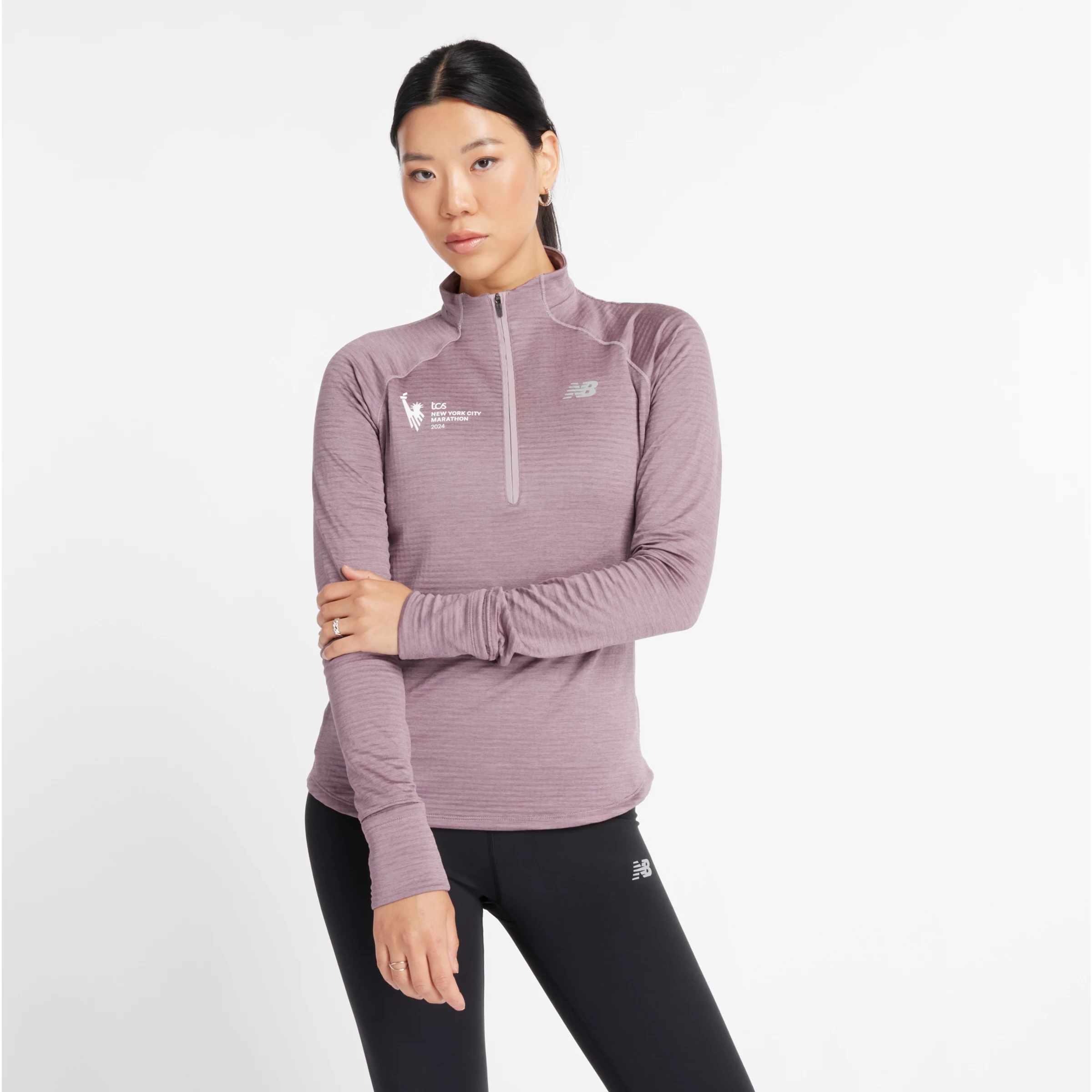NYC Marathon Athletics Heat Grid Half Zip - 1