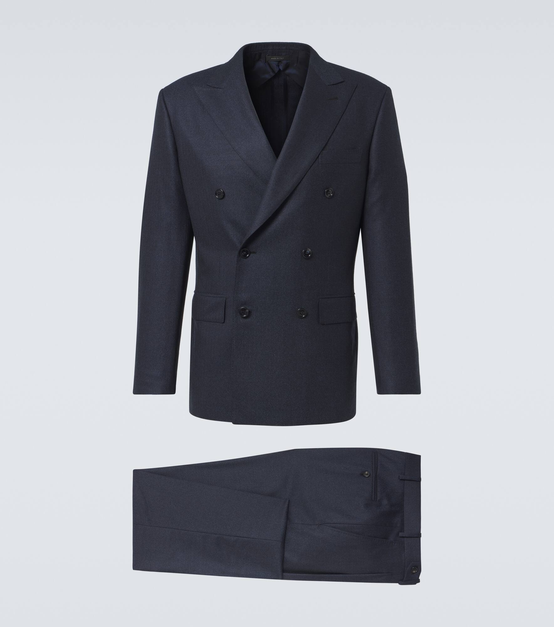 Herringbone wool flannel suit - 1