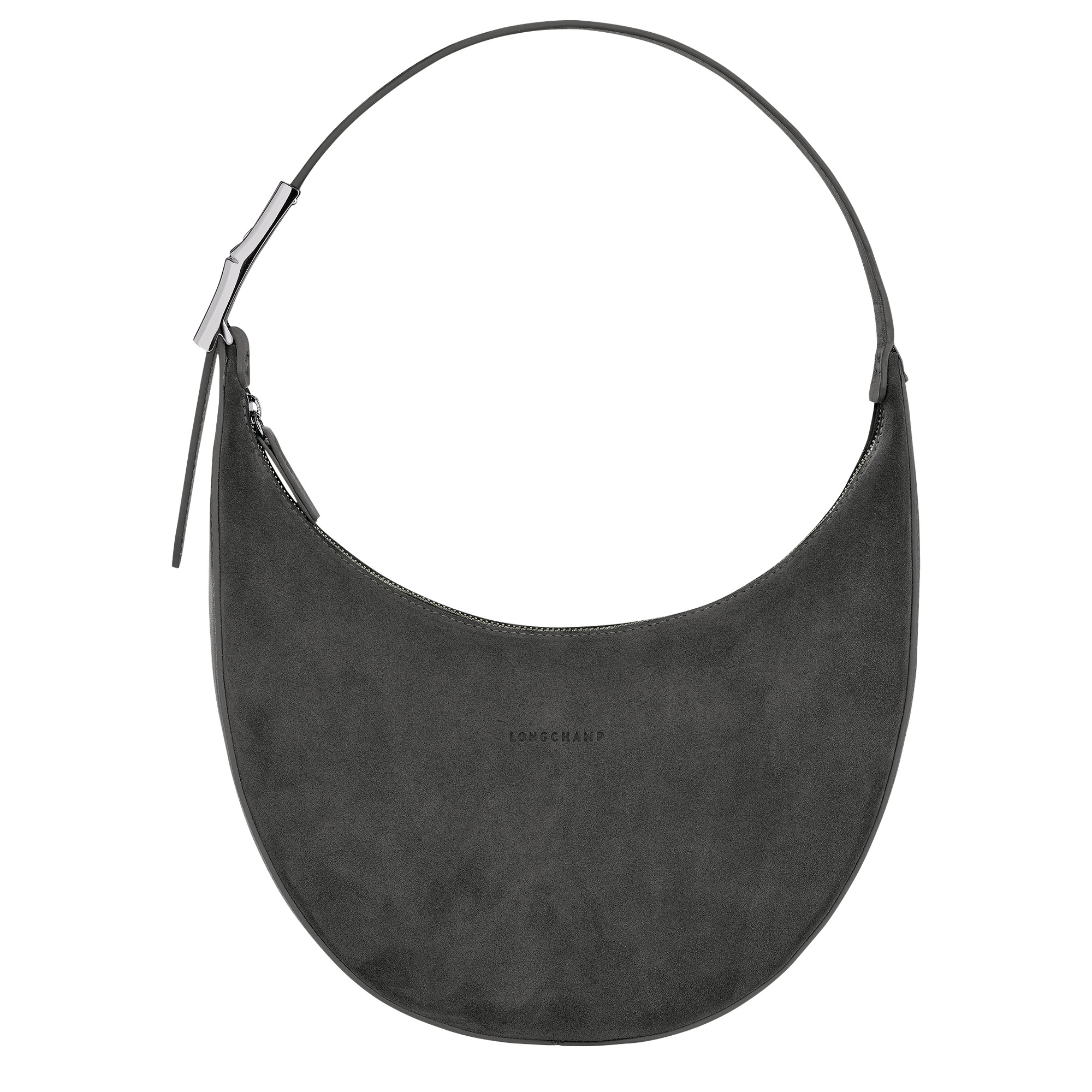 Longchamp Roseau Essential M Hobo bag Anthracite - Leather